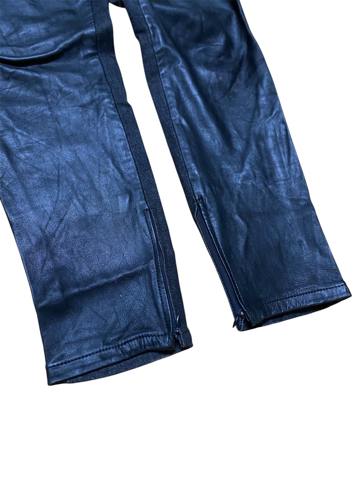 Other Vintage Luna Mattino Half Leather Jeans Size 27" / US 4 / IT 40 - 8 Thumbnail