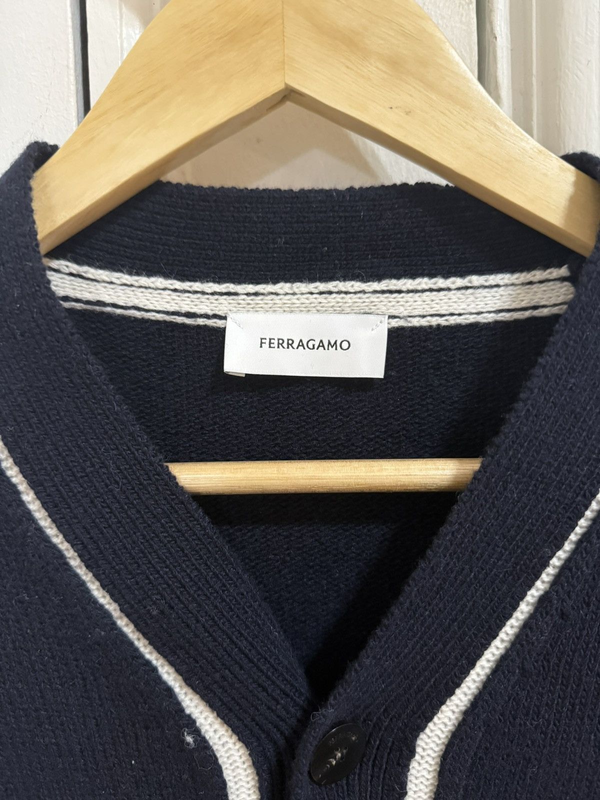 Salvatore Ferragamo Salvatore Ferragamo Cardigan Size US L / EU 52-54 / 3 - 2 Thumbnail