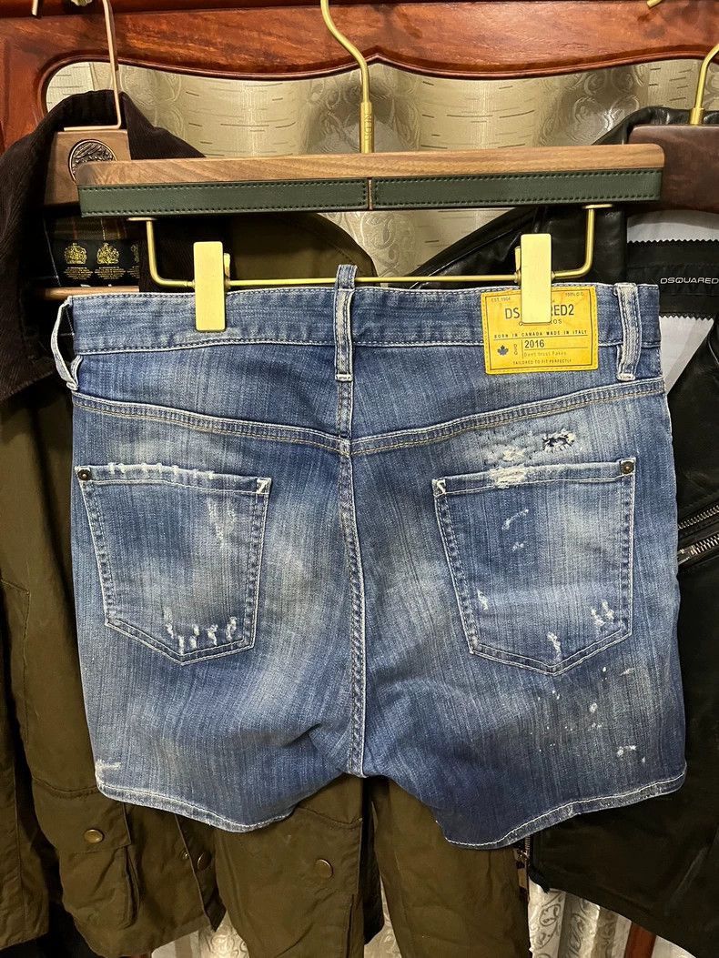 Dsquared2 Dsquared2 Dsquared2 Men's Denim Shorts with Distressed Det Size US 44 / EU 60 - 3 Thumbnail