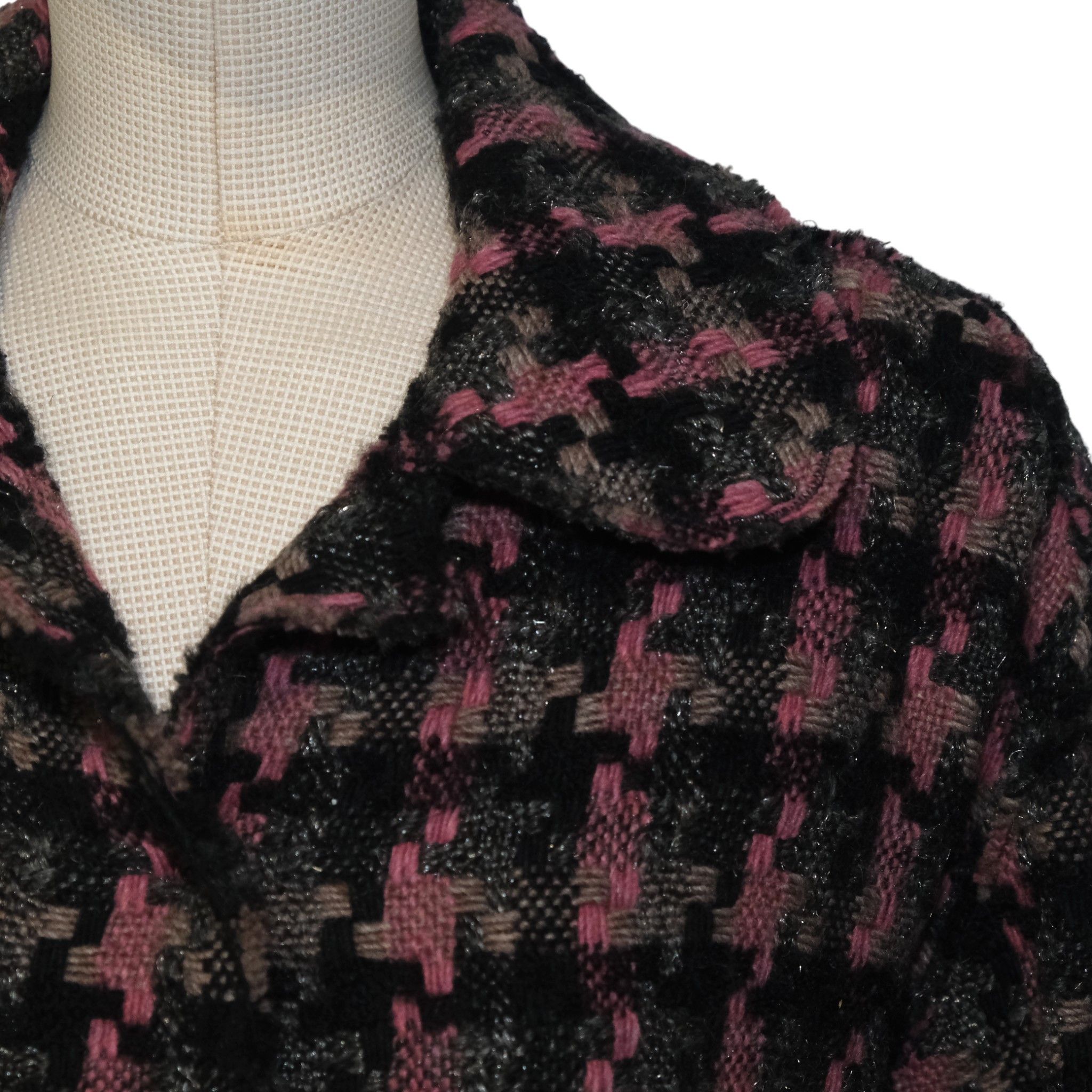 Dolce & Gabbana D&G Wool Blend Houndstooth Blazer Size L / US 10 / IT 46 - 3 Thumbnail