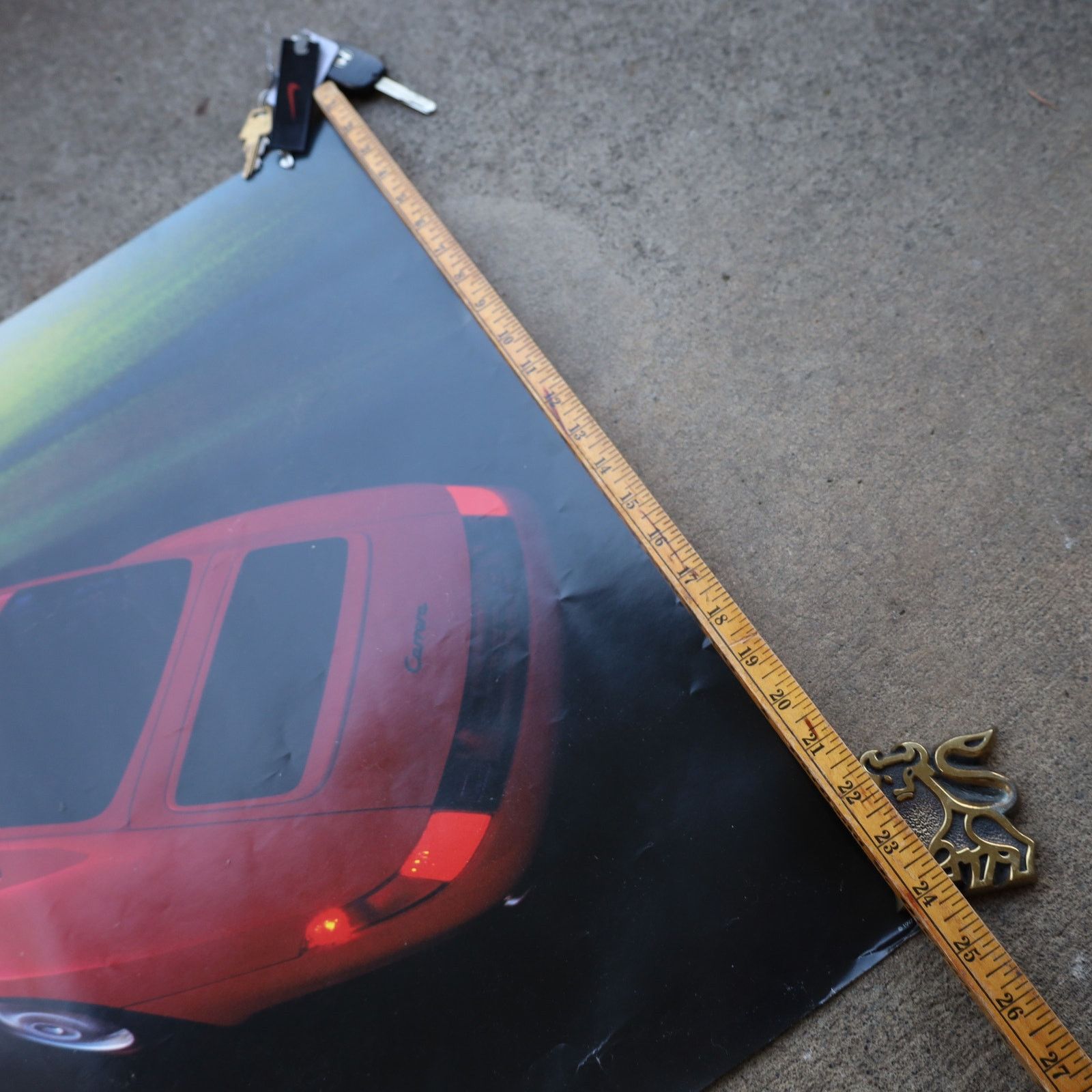 Vintage Vintage 1997 Michelin Pilot x Porsche 911 Carrera Poster Size ONE SIZE - 7 Thumbnail