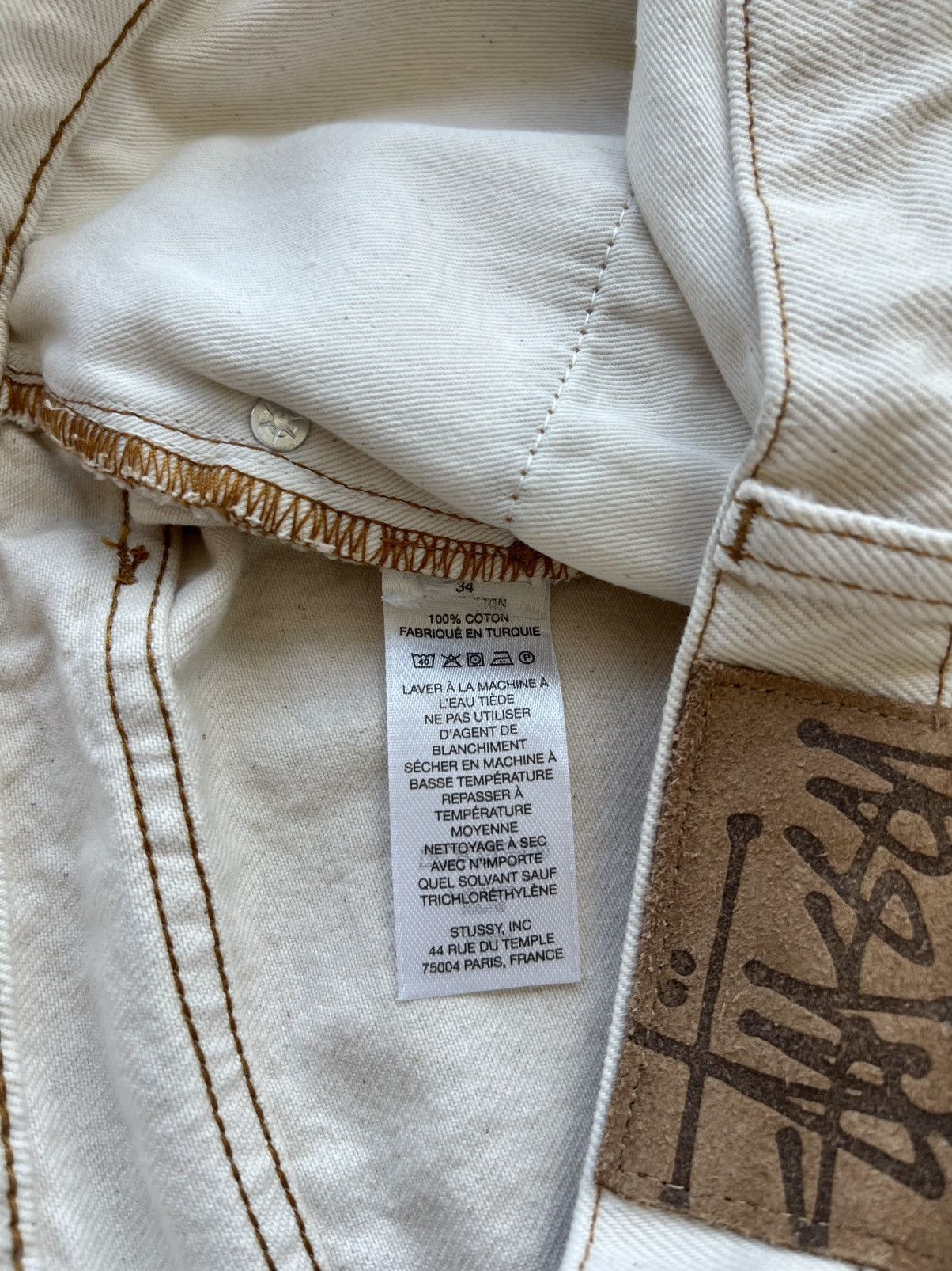 Stussy Stussy Classic Denim Jean “Natural” 34 Size US 34 / EU 50 - 8 Thumbnail