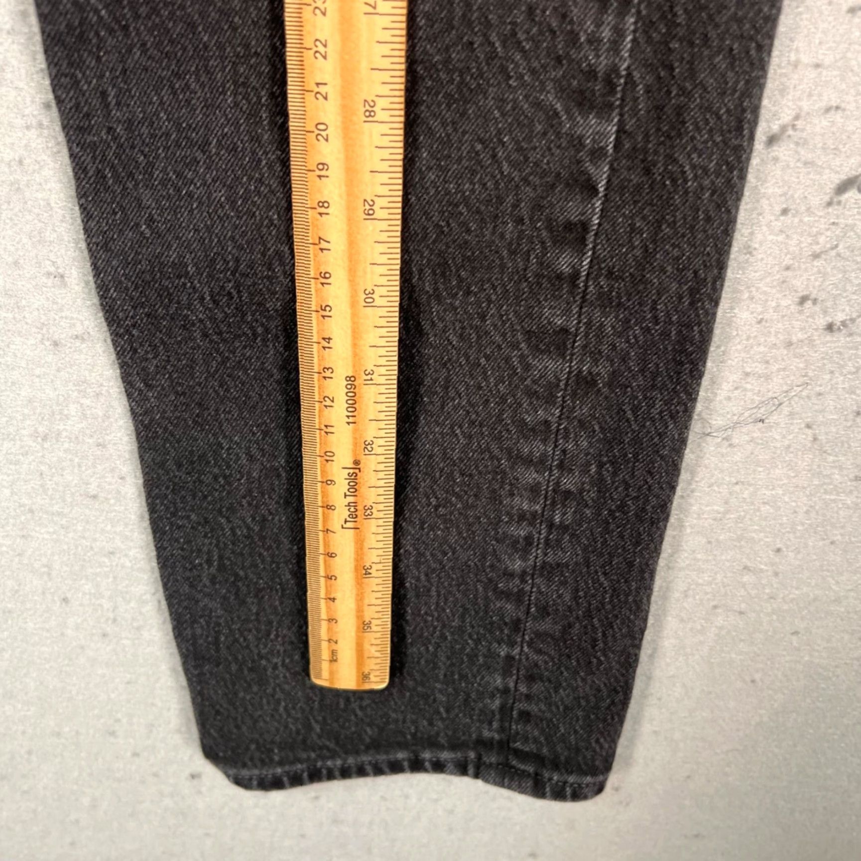 Gap Gap Womens 27 4R 90s Straight High Rise Jeans Black Cotton Blend Denim Size 27" / US 4 / IT 40 - 6 Thumbnail
