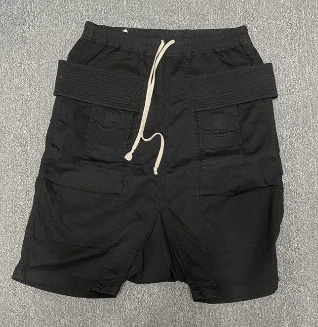 Pre-owned Rick Owens Double Loop Shorts In Black