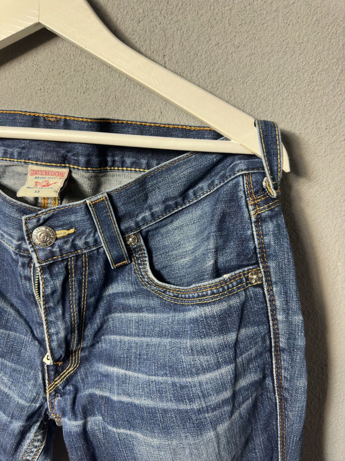True Religion True Religion Distressed Jeans Size US 33 - 5 Thumbnail