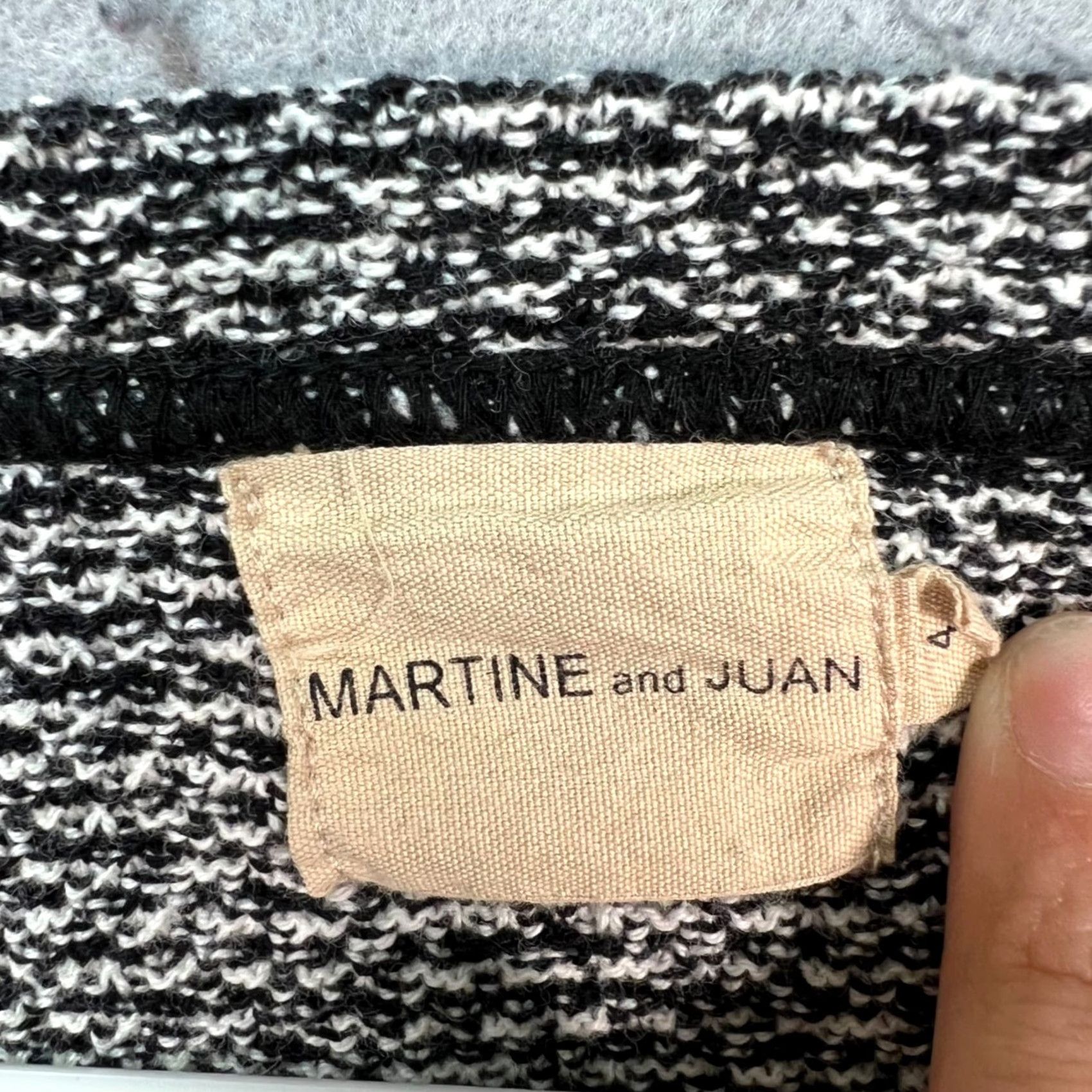 Vintage Martine And Juan T-Shirt Knit Cotton Gray Short Sleeve Crew Neck Peruvian Made In Peru Womens Size S Size US S / EU 44-46 / 1 - 3 Thumbnail