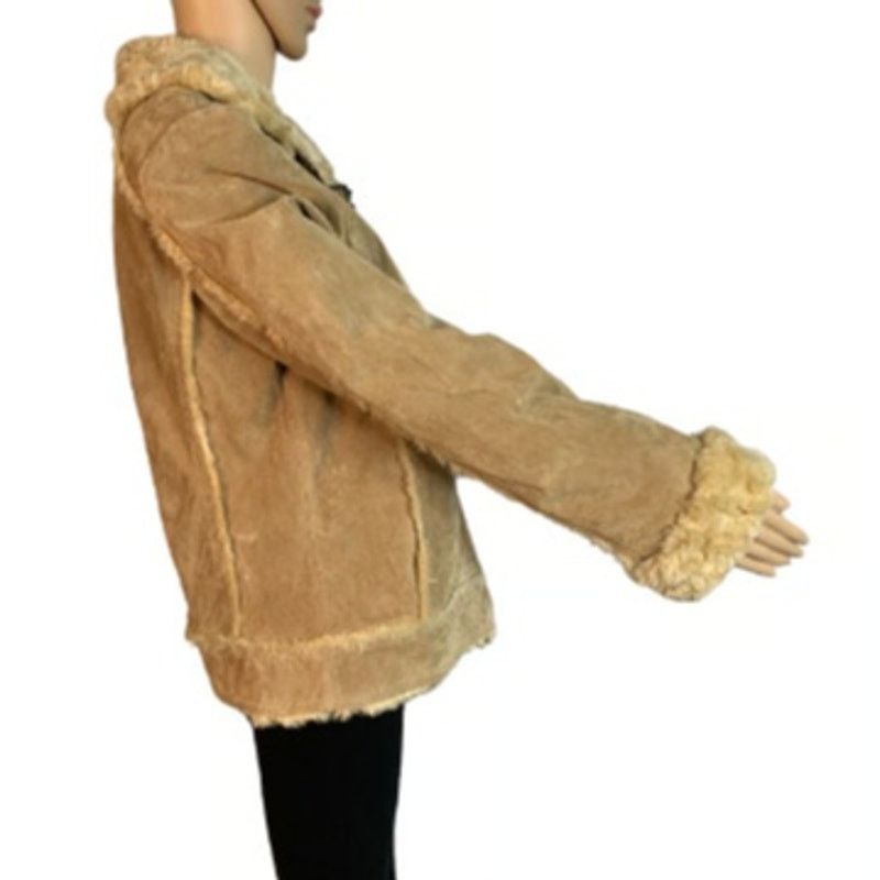 Wilsons Leather Wilsons Leather Womens Large Suede Trimmed Penny Lane Jacket Size L / US 10 / IT 46 - 7 Thumbnail