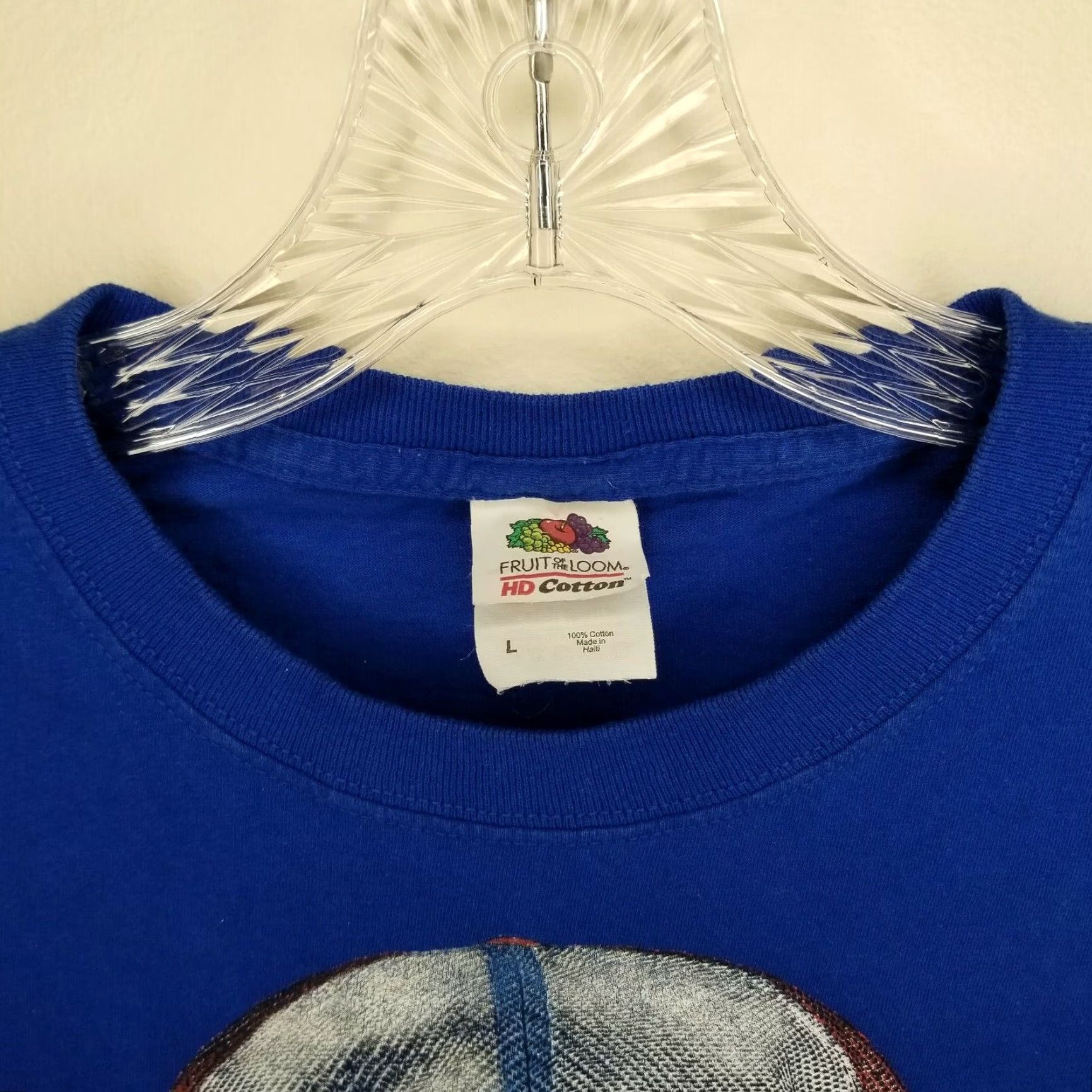 Fruit Of The Loom VINTAGE Fruit of the Loom T-Shirt Eagle Graphic Blue Patriotic Large Men L Clothing Shirt Mens Size US L / EU 52-54 / 3 - 4 Thumbnail