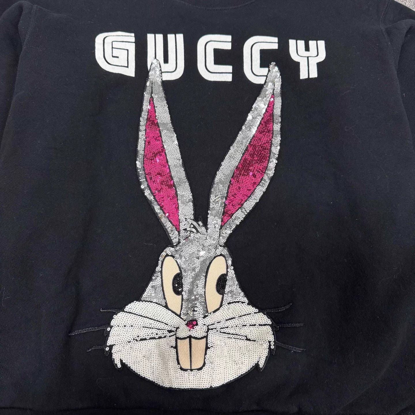 Gucci Gucci Sequin Rabbit Logo Hoodie XS Size XS / US 0-2 / IT 36-38 - 5 Thumbnail