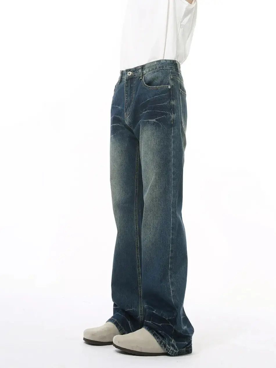 Japanese Brand Retro loose casual micro flared jeans Size US 32 / EU 48 - 5 Thumbnail