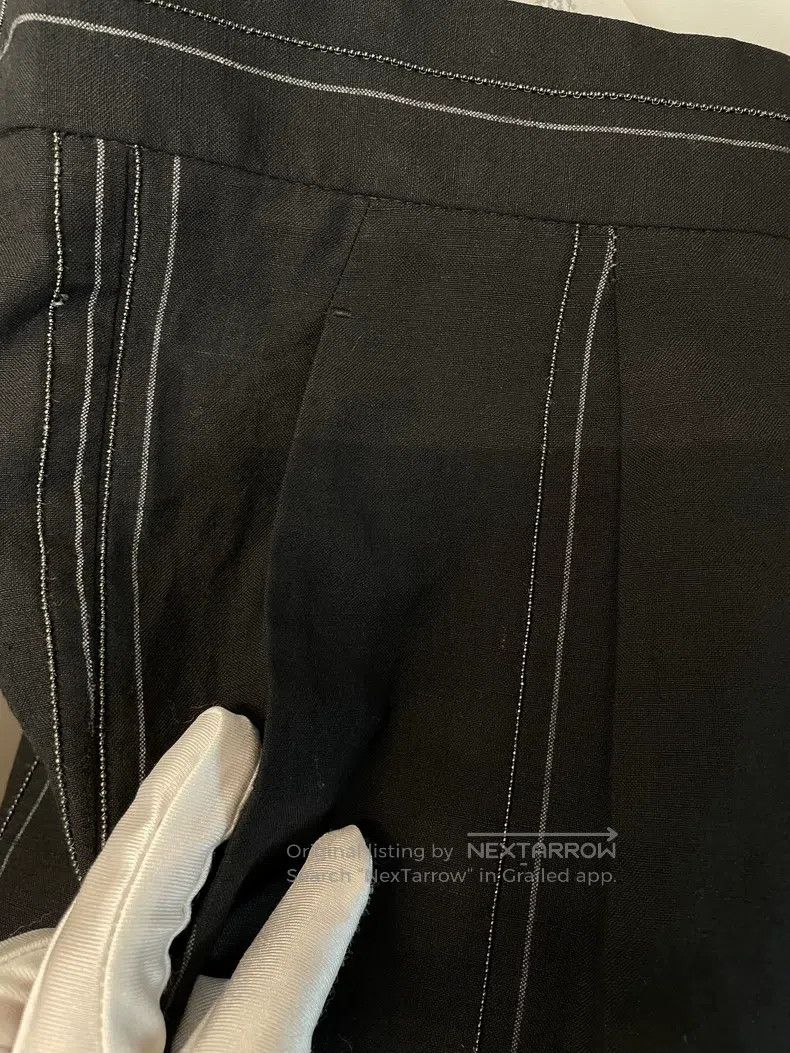Brunello Cucinelli Brunello Cucinelli Black Beaded New Wool Trousers Size 25" / US 0 / IT 36 - 5 Thumbnail
