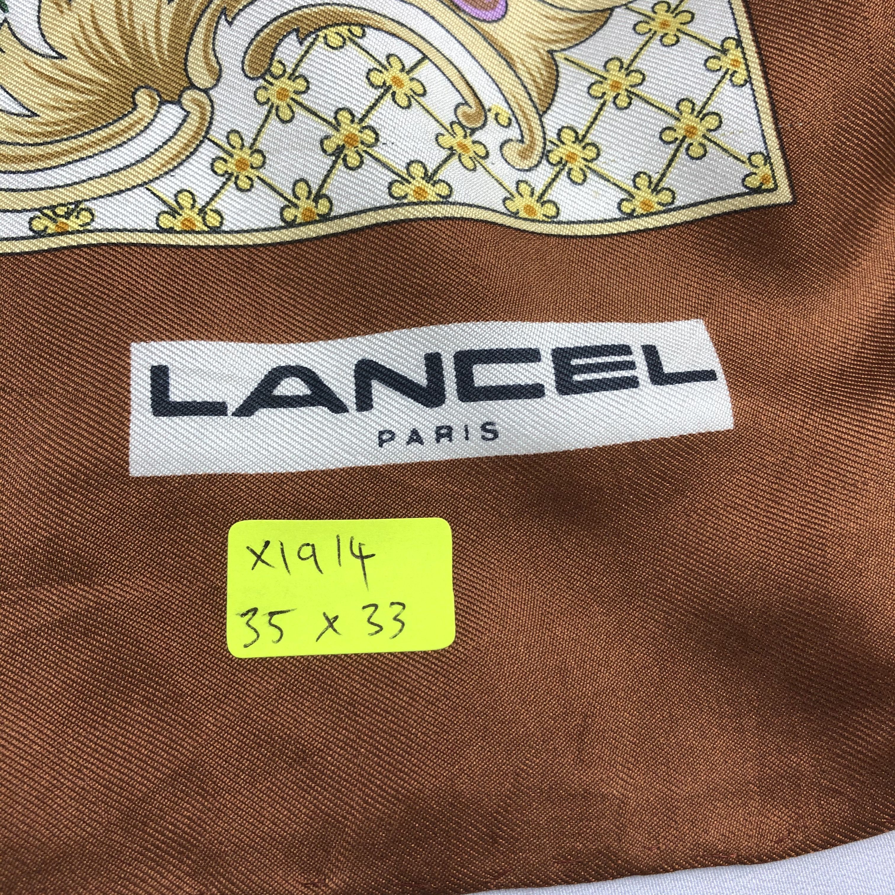 Vintage Lancel silk Scarf