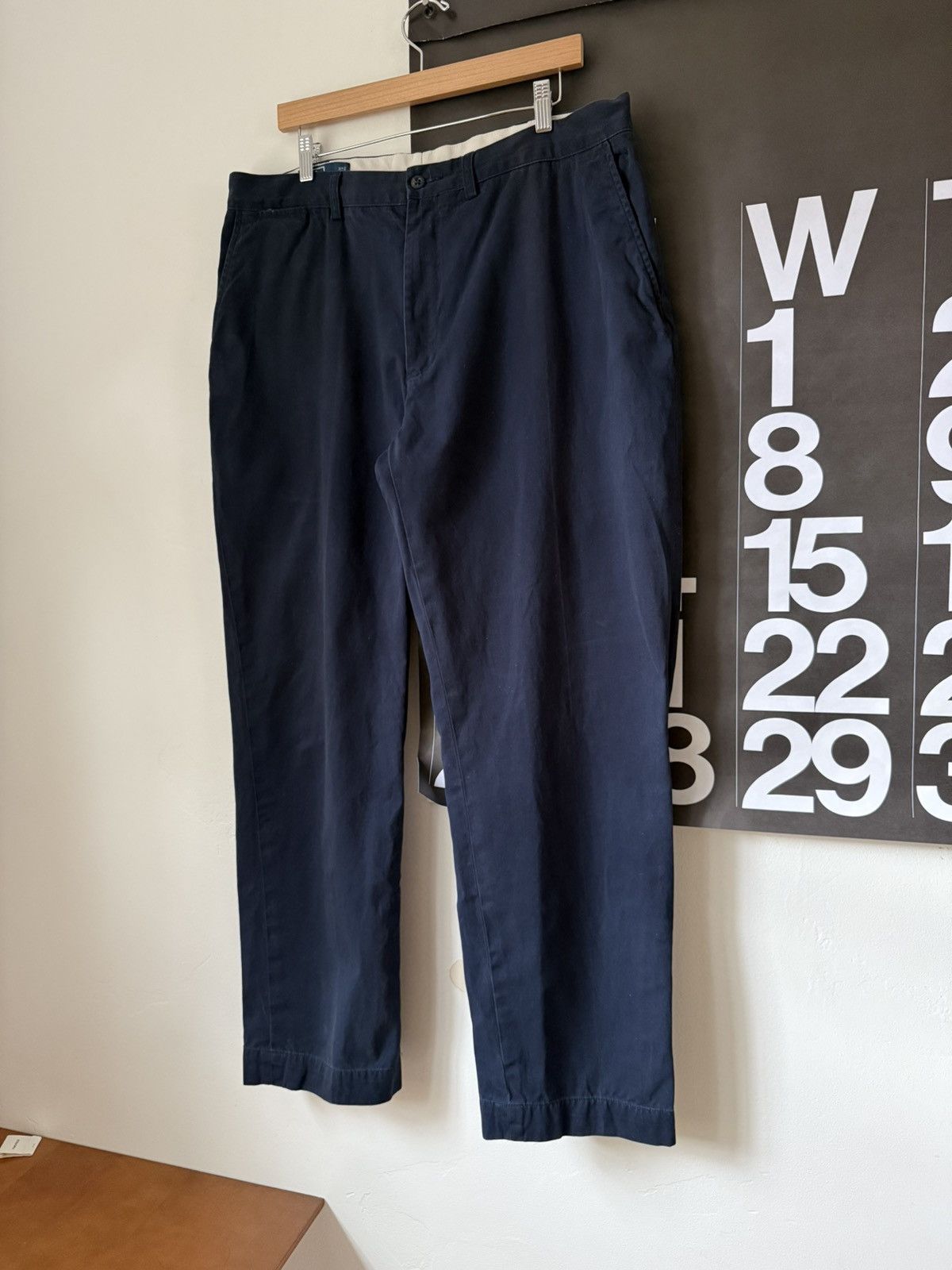 Polo Ralph Lauren Vintage 00s Navy Prospect Pant Chino 100% Cotton Size US 38 / EU 54 - 3 Thumbnail