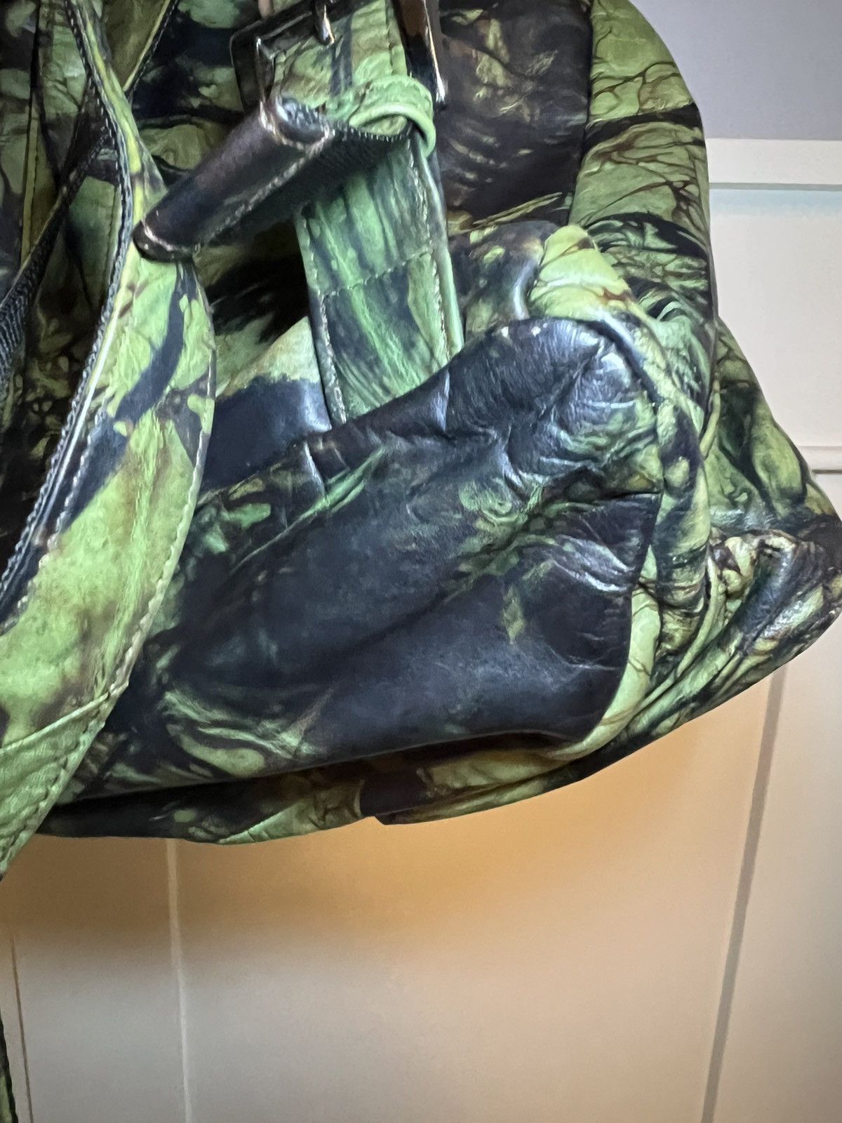 Jean Paul Gaultier Vintage 90s Jean Paul Gaultier Leather Camoflage Backpack Size ONE SIZE - 19 Thumbnail