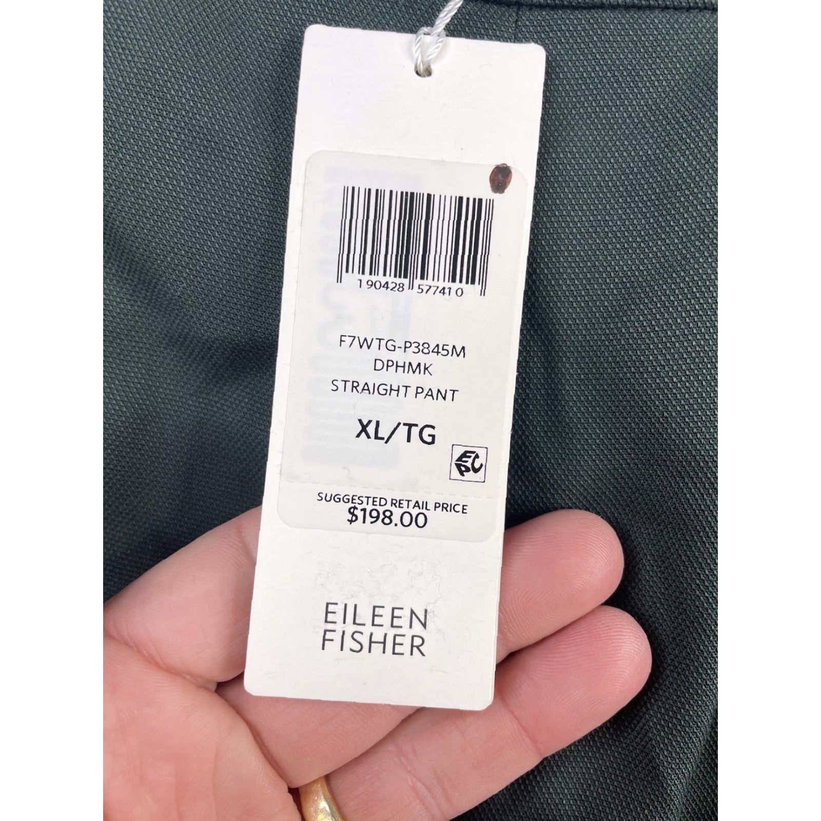 Eileen Fisher Eileen Fisher Pants Women's XL Green Lyocell Tencel Straight Leg NWT Dress Pants Relaxed Fit Size 40" / US 18 - 4 Thumbnail