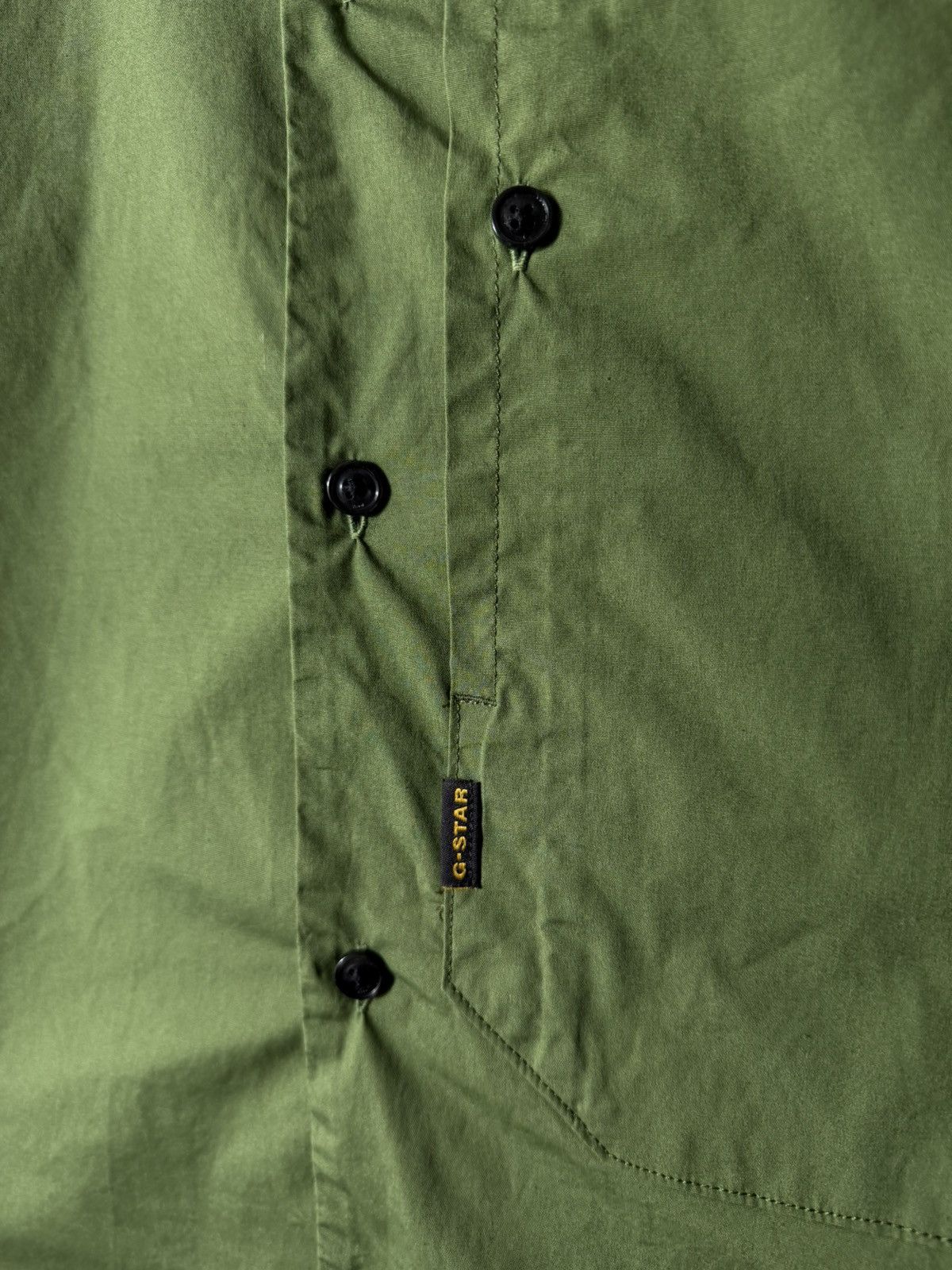 G-Star G-Star RAW Mens Shirt XL Green Short Sleeve Button Up Casual Size US XL / EU 56 / 4 - 5 Thumbnail
