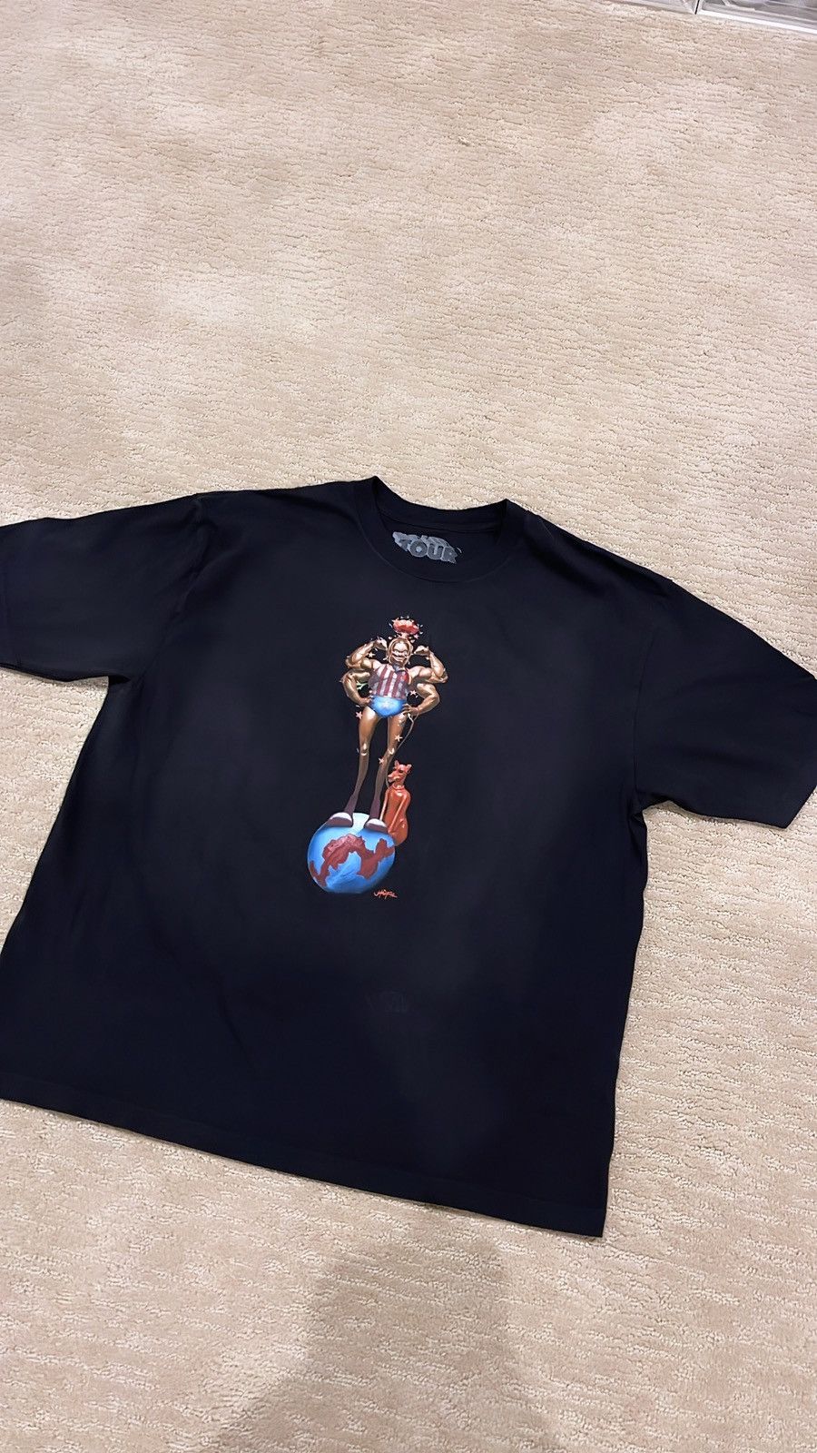 image of Travis Scott Utopia Circus Maximus Seattle Tee in Black, Men's (Size XL)