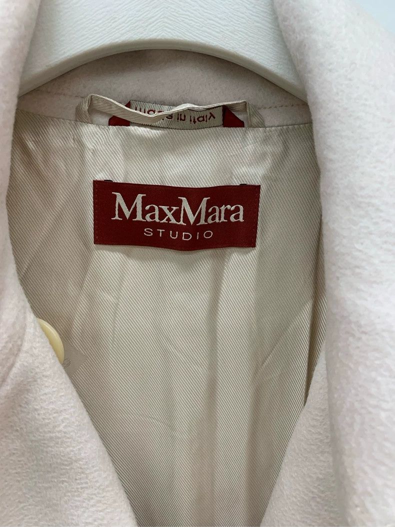 Max Mara Max Mara Solid mid-length, lapel, double-breasted, long-sl Size L / US 10 / IT 46 - 3 Thumbnail
