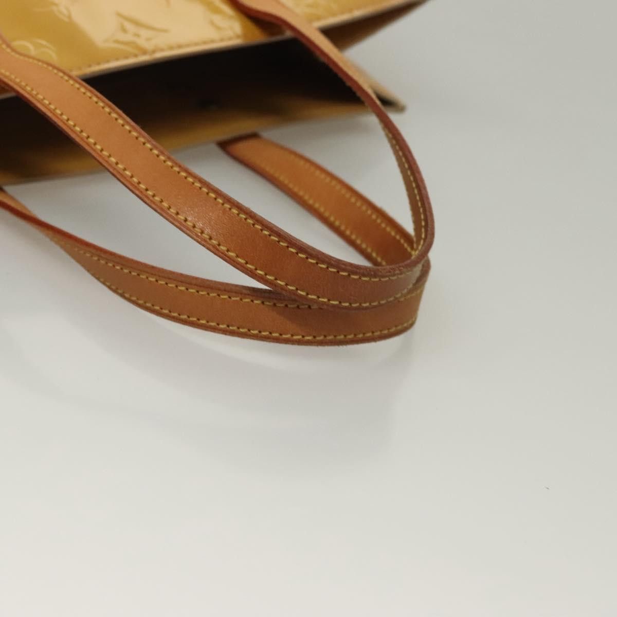 Louis Vuitton LOUIS VUITTON Monogram Vernis Reade MM Hand Bag Beige M91141 Size ONE SIZE - 9 Thumbnail