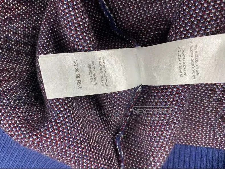 Martine Rose Martine Rose Supreme Blue Sweater with Logo. Size US M / EU 48-50 / 2 - 5 Thumbnail