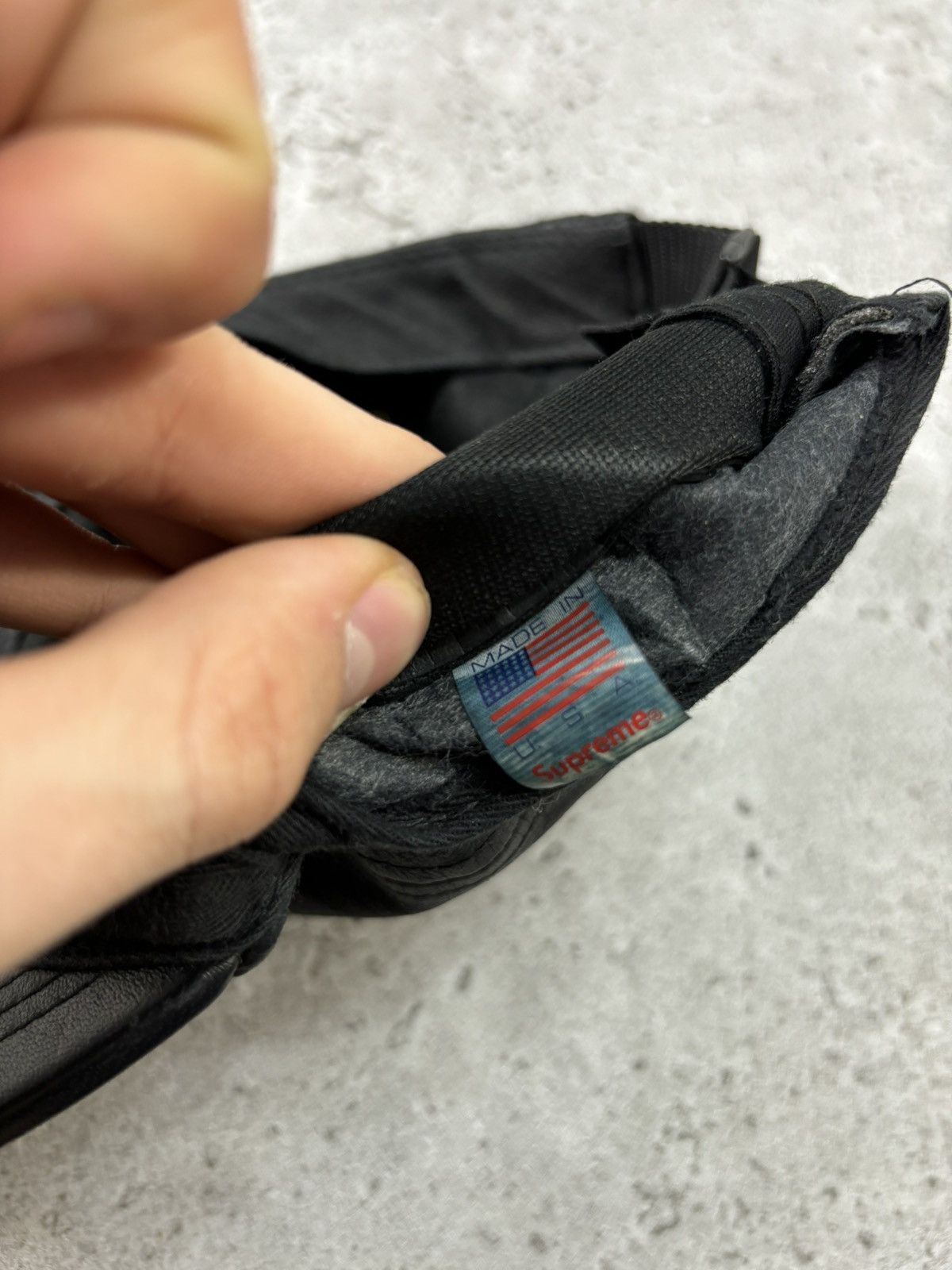 Japanese Brand × Supreme FW09 Supreme Genuine Leather Camp Cap Hat Japanese Style Size ONE SIZE - 11 Thumbnail