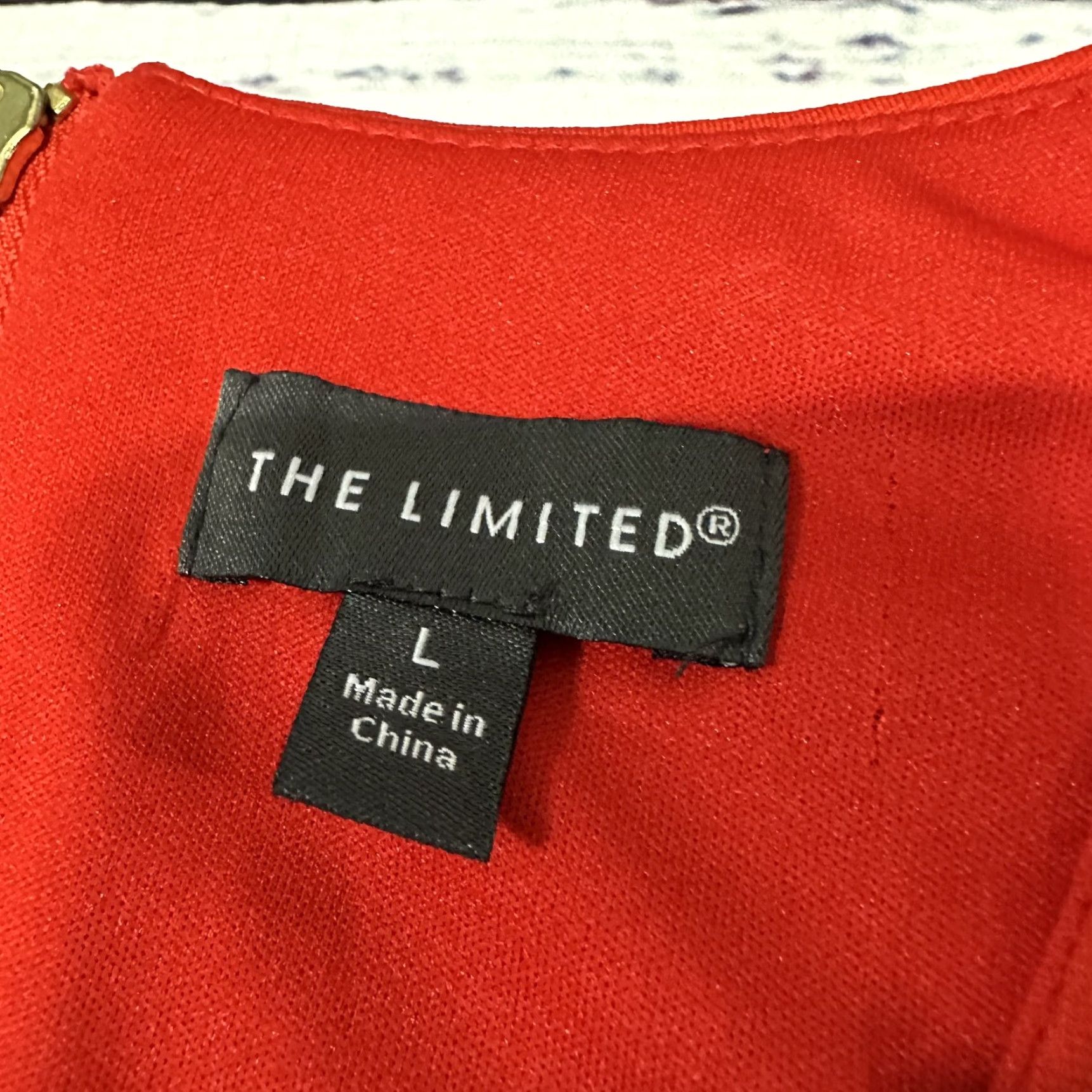 Vintage The Limited V-Neck Sleeveless Bodycon Dress Red Orange L NWT Cocktail Party/Events Womens Size L / US 10 / IT 46 - 4 Thumbnail