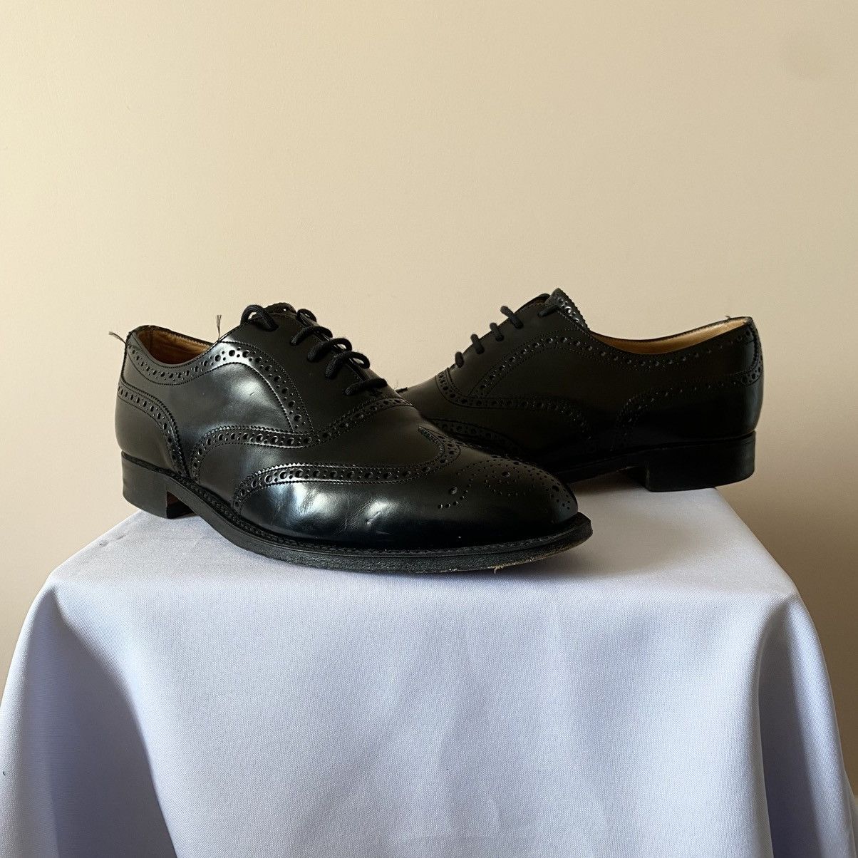 Cheaney Cheaney Broad Black Leather Casual Shoes Size UK 8 Size US 8 / EU 41 - 2 Thumbnail