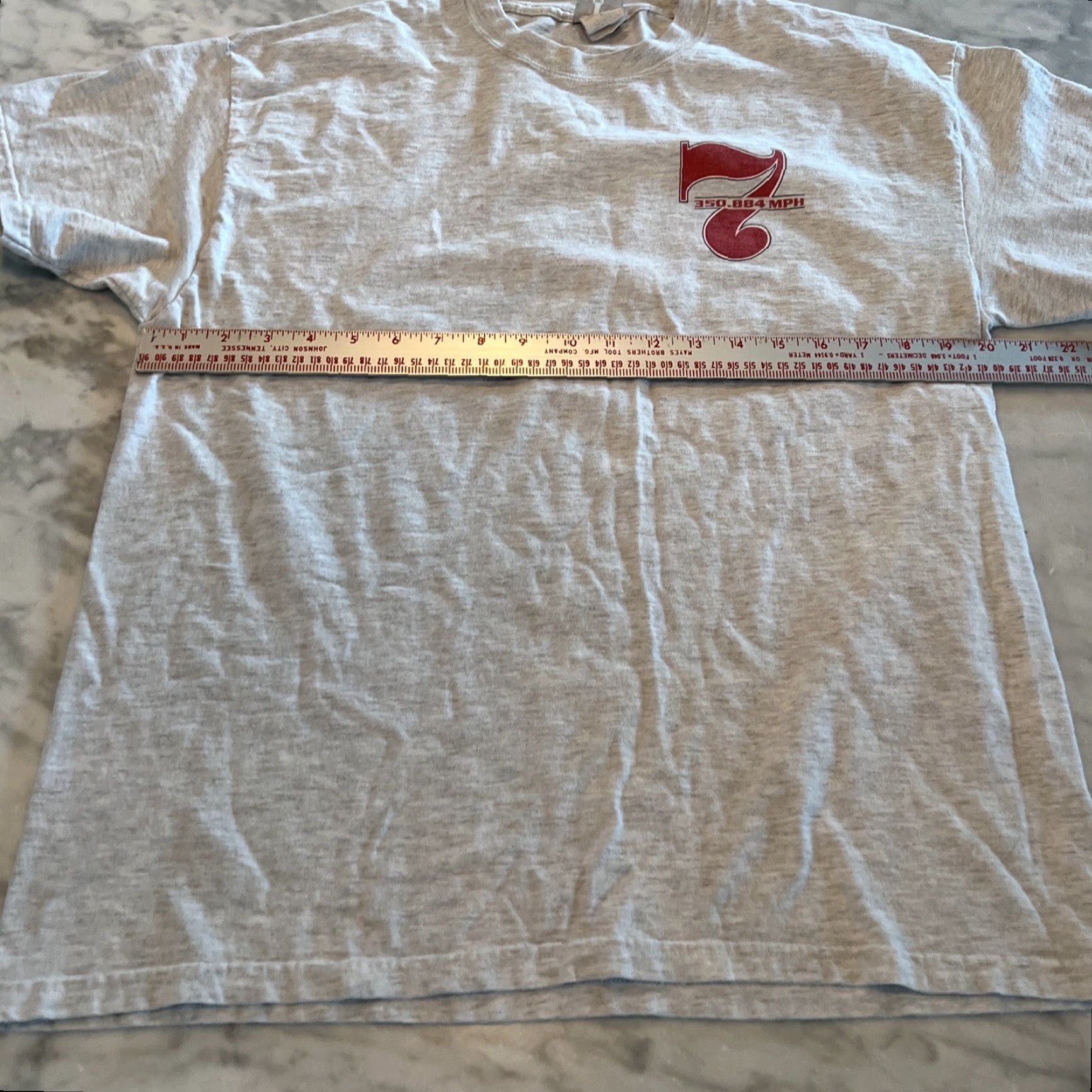Vintage Hanes Beefy T T Shirt Men L Gray Graphic Print Motorcycle Chris Carr BUB 7 Double-Sided Pocket Crew Neck Size US L / EU 52-54 / 3 - 7 Thumbnail