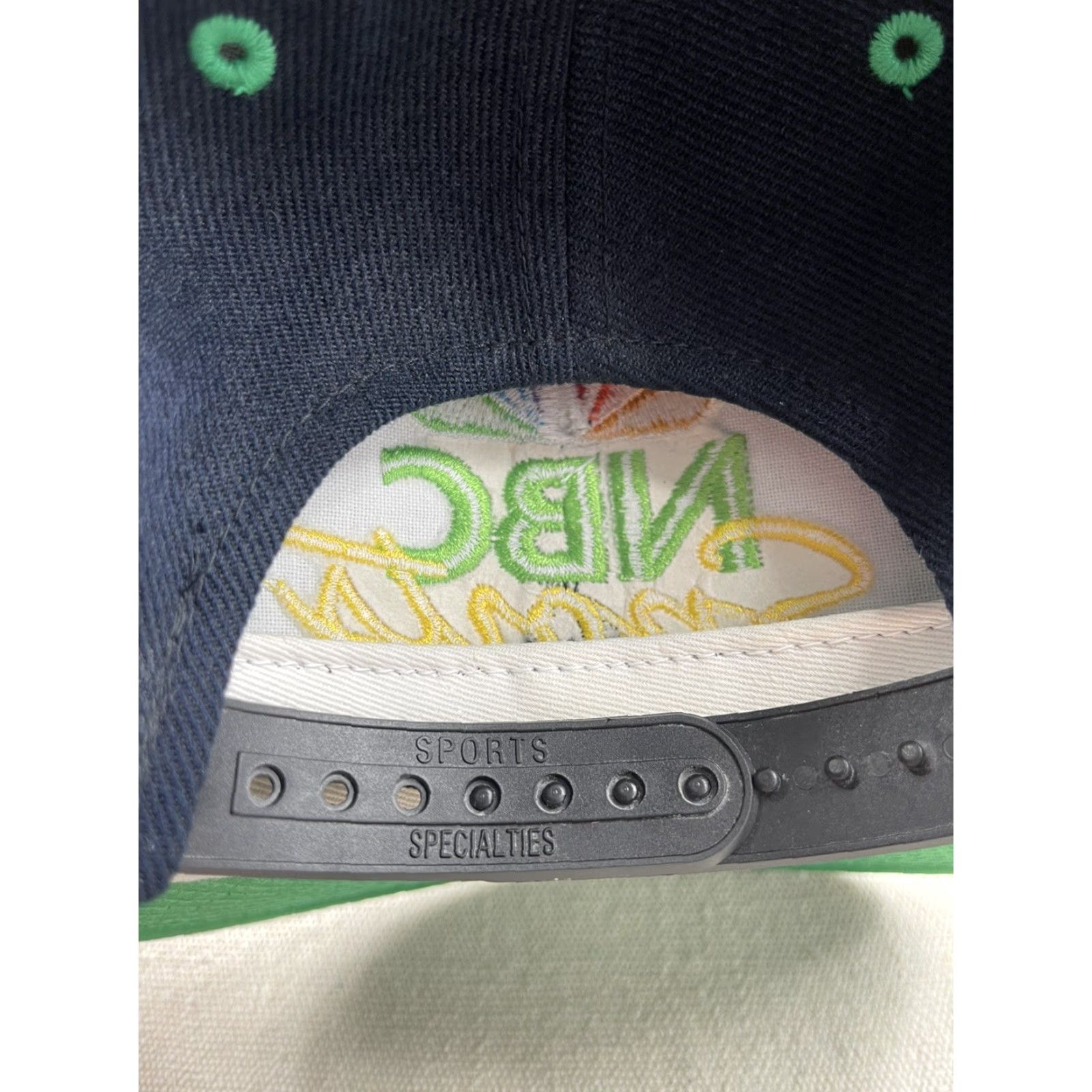 Sports Specialties VINTAGE Sports Specialties NBC Snapback Hat Black Adjustable Wool 90s Peacock Men Size ONE SIZE - 5 Thumbnail