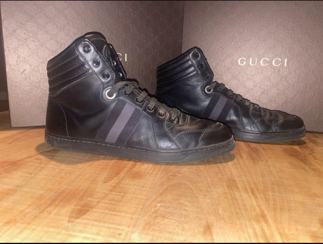 Gucci Gucci High Top Sneakers Size US 10 / EU 43 - 2 Thumbnail