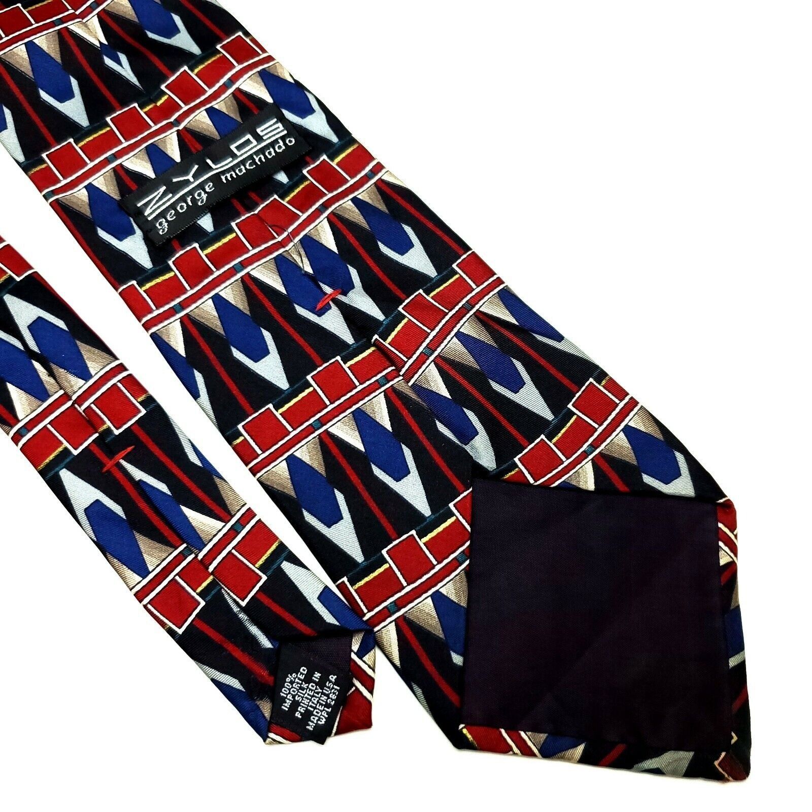 Zylos George Machado Zylos George Machado Silk Tie Print Abstract Multi-Colored G Size ONE SIZE - 5 Thumbnail