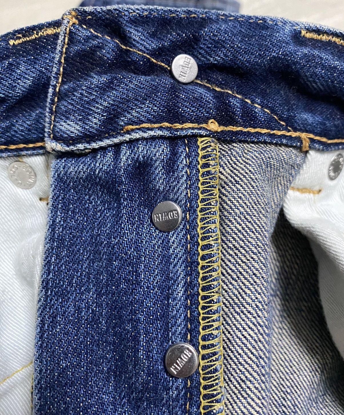 Edwin Edwin ED-80 Rainbow Selvedge Washed Patchwork Torn Denim Size US 28 / EU 44 - 21 Thumbnail