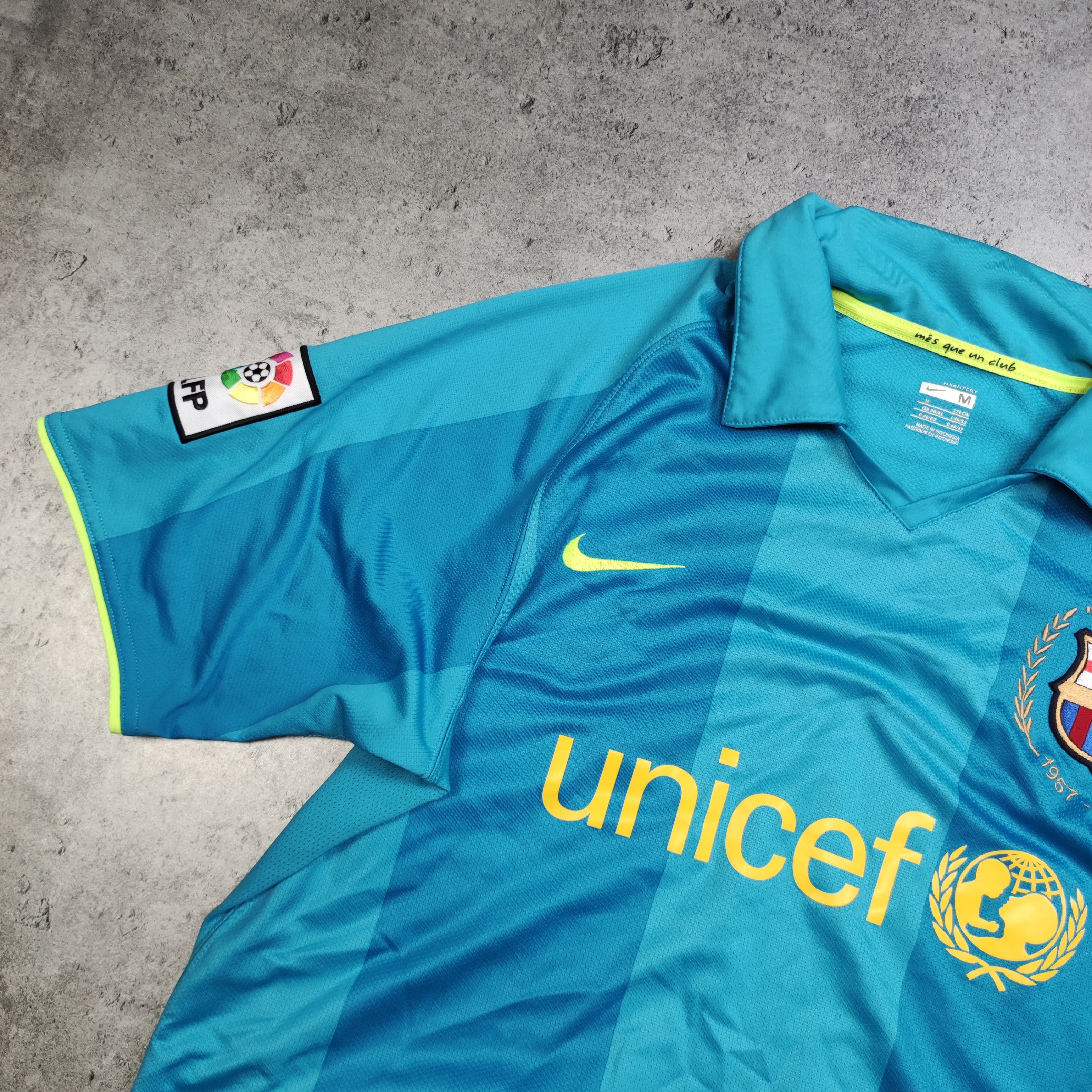 Vintage RARE FC Barcelona 2007 Away Nike Football Camp Nou Jersey Size US M / EU 48-50 / 2 - 4 Thumbnail