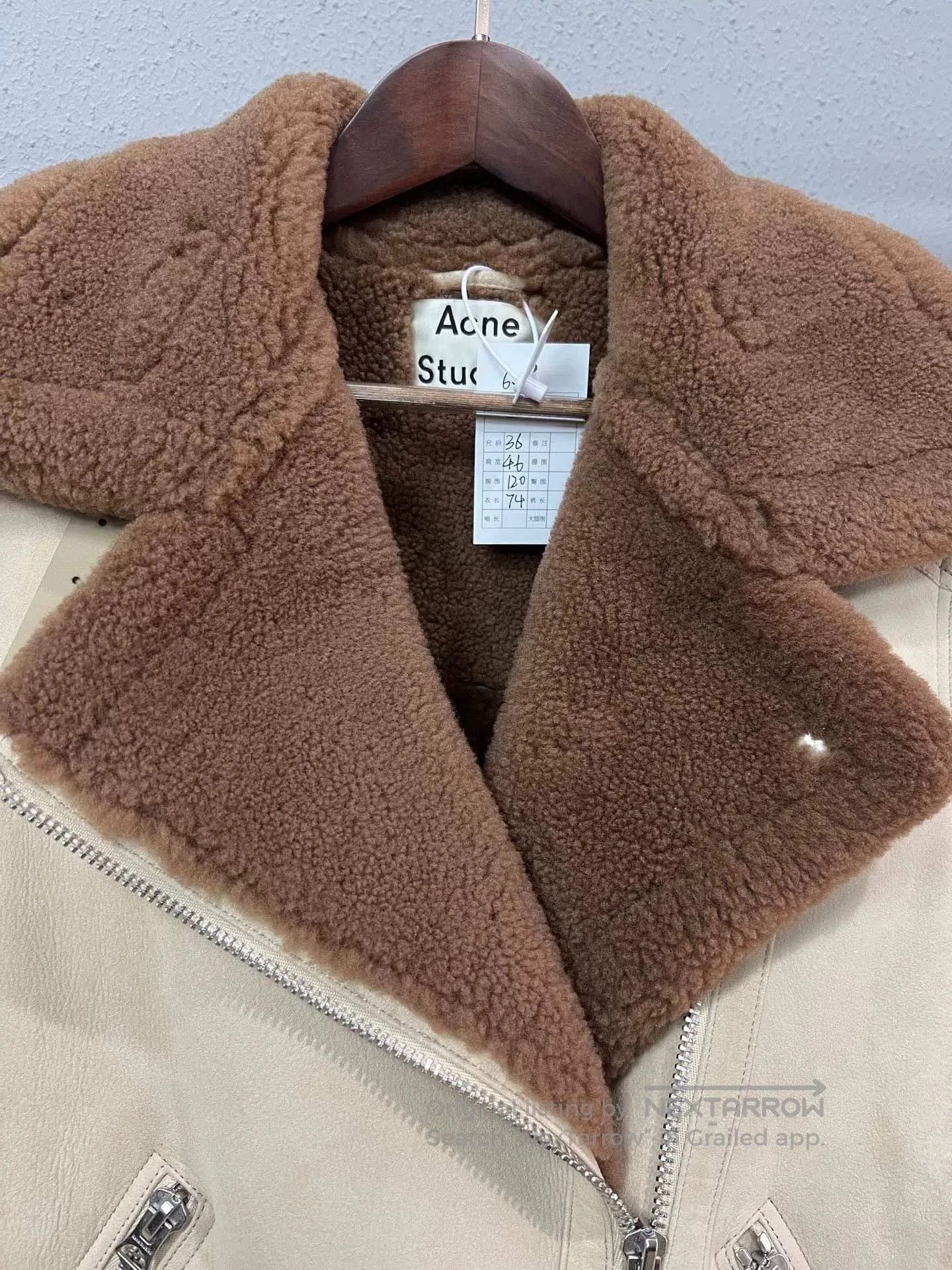 Acne Studios acne studios beige teddy coat size 36. Size S / US 4 / IT 40 - 3 Thumbnail