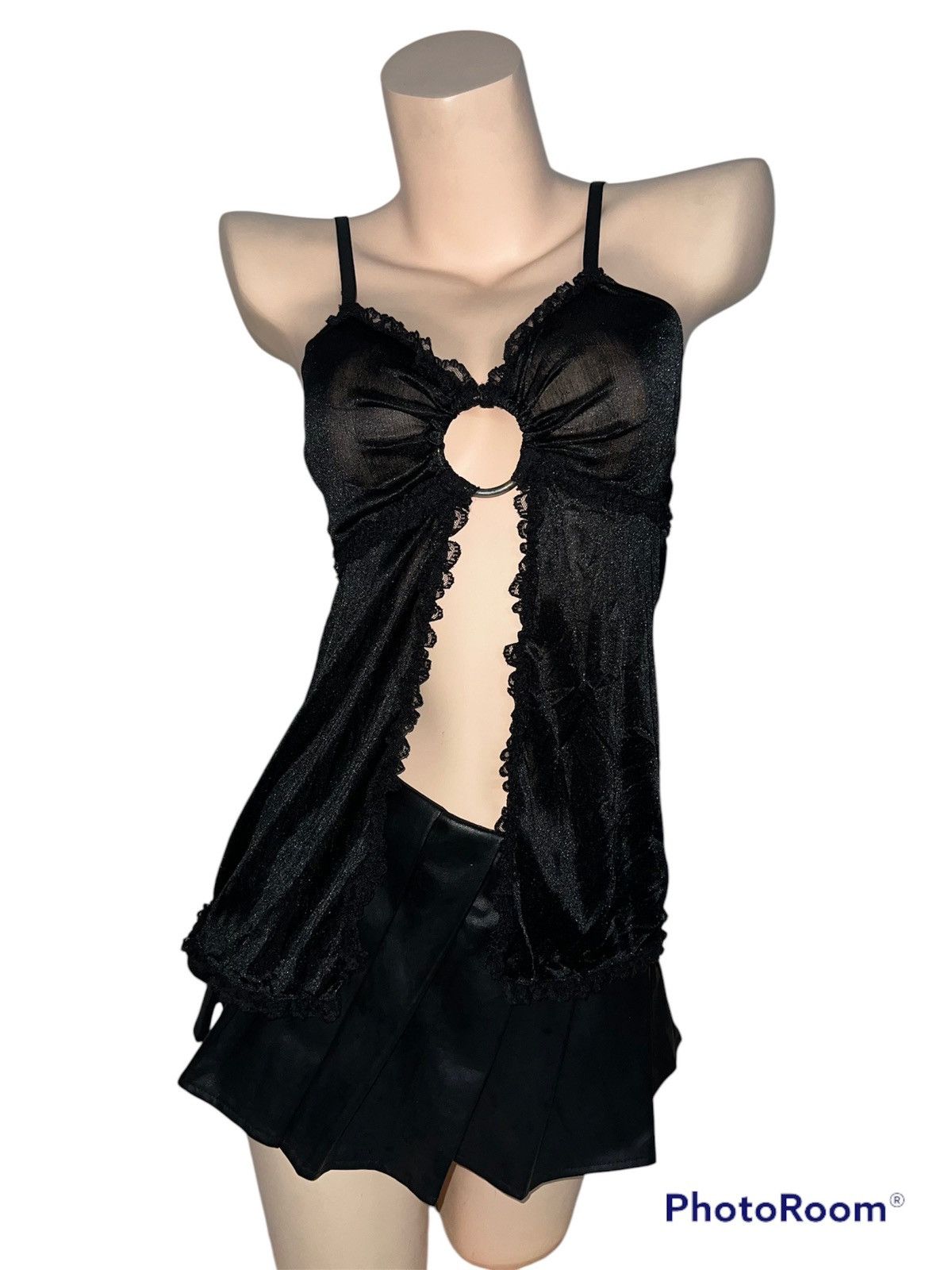 Japanese Brand Japanese Gal black lace camisole 🧛🏻‍♀️🖤 Size M / US 6-8 / IT 42-44 - 3 Thumbnail