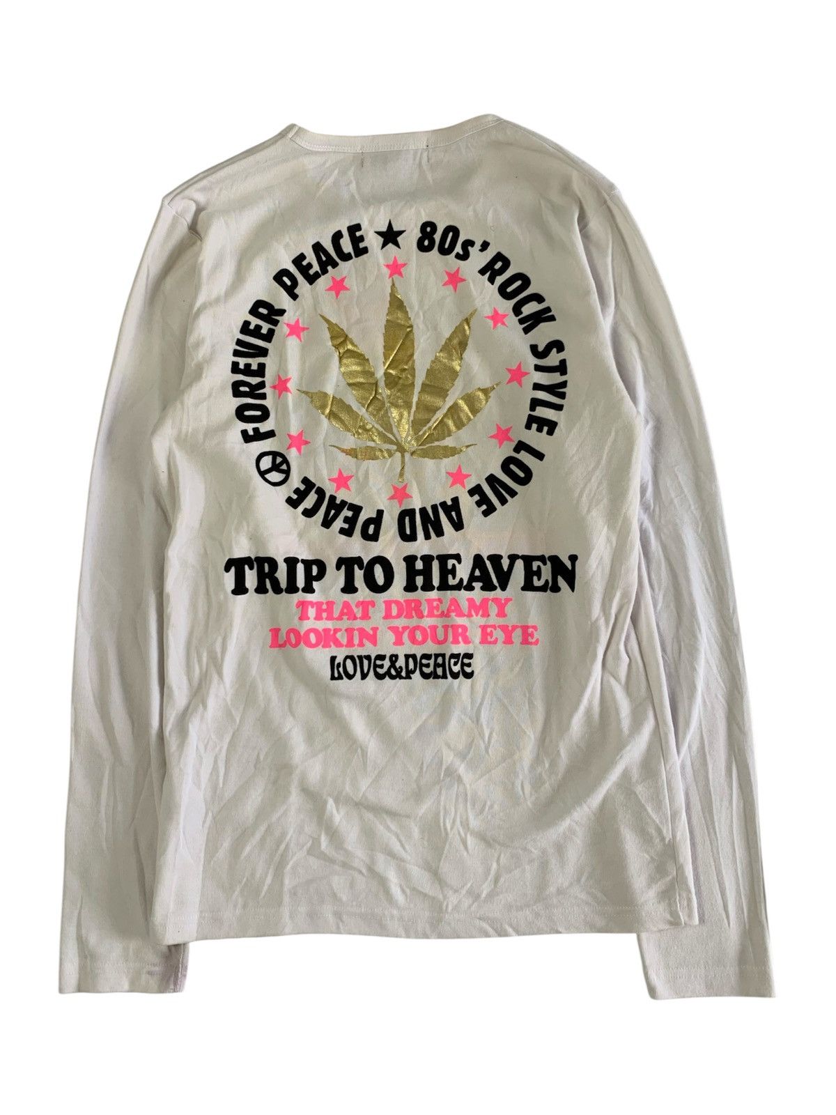 Japanese Brand undefinded longslevee love&peace bacolod Size US L / EU 52-54 / 3 - 1 Thumbnail