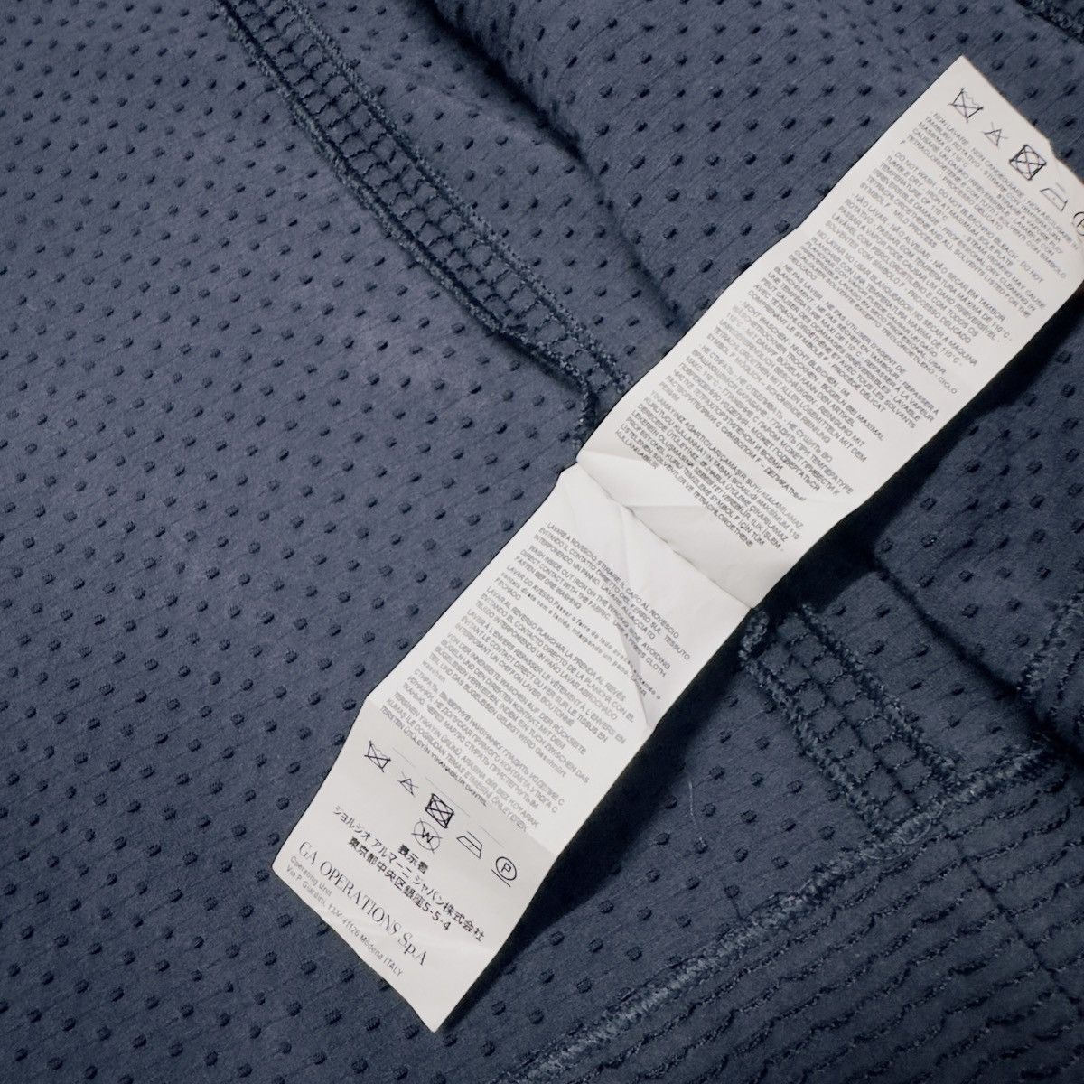 Emporio Armani Emporio Armani Textured Knit Blazers Navy Size US M / EU 48-50 / 2 - 15 Thumbnail