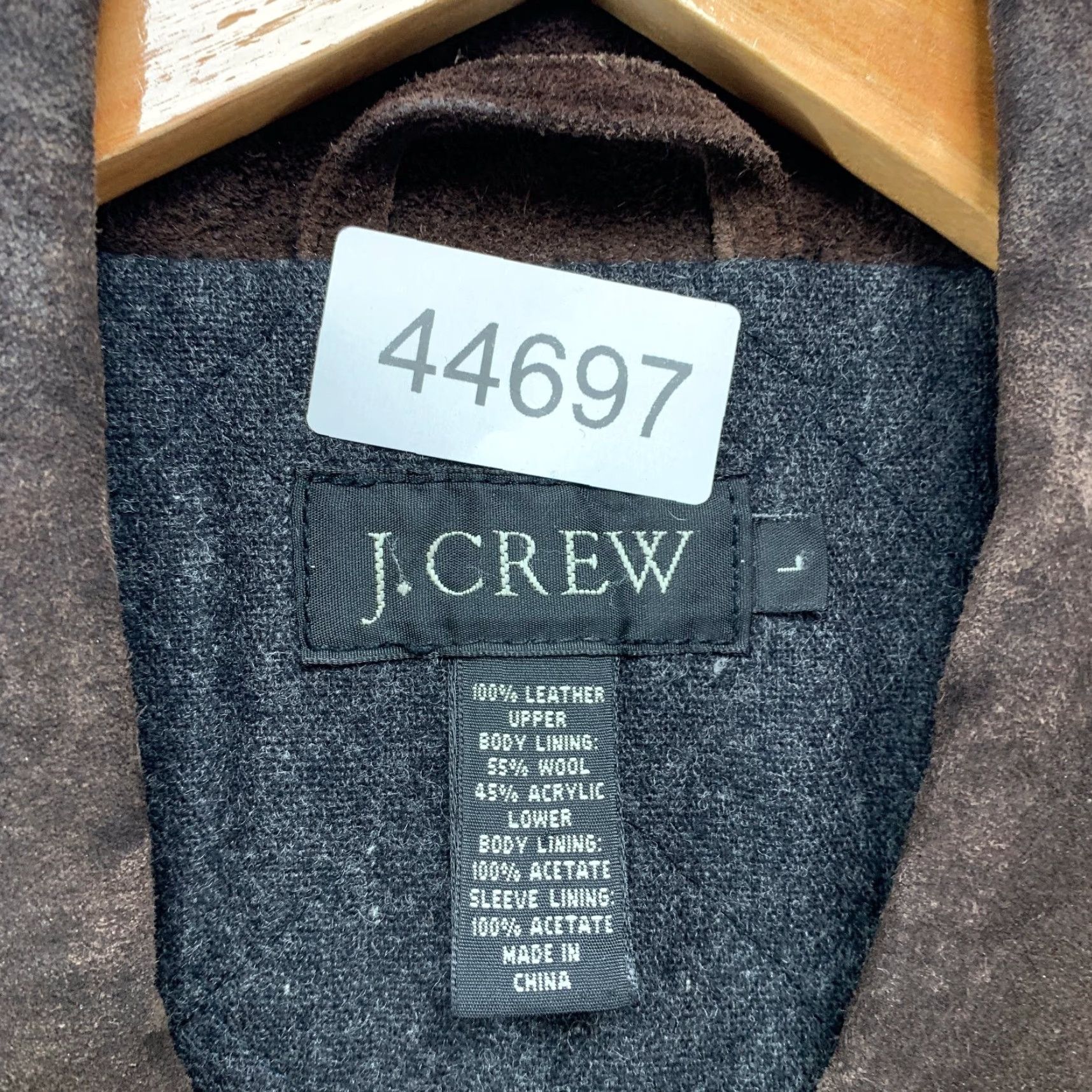 J.Crew VINTAGE J.CREW Coat Mens L Brown Leather Suede Barn Heavy Wool Lined Overcoat Winter Casual Jacket Womens? Size US L / EU 52-54 / 3 - 4 Thumbnail