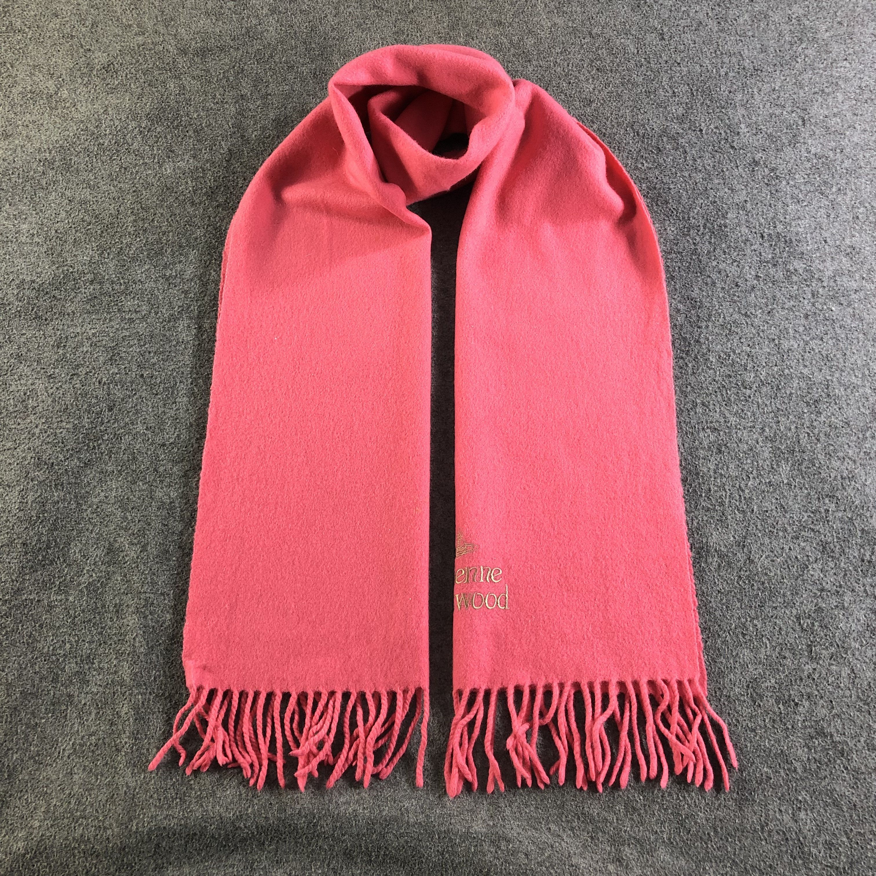 Vivienne Westwood Vivienne Westwood Pink Wool Scarf Muffler V2013 Size ONE SIZE - 1 Thumbnail