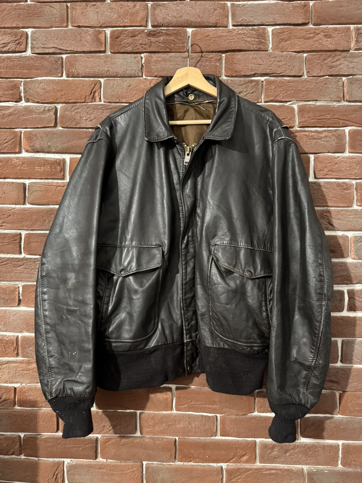 Leather Vintage High Quality Casual Leather Jacket Rare Rock Roll Size US XL / EU 56 / 4 - 1 Thumbnail
