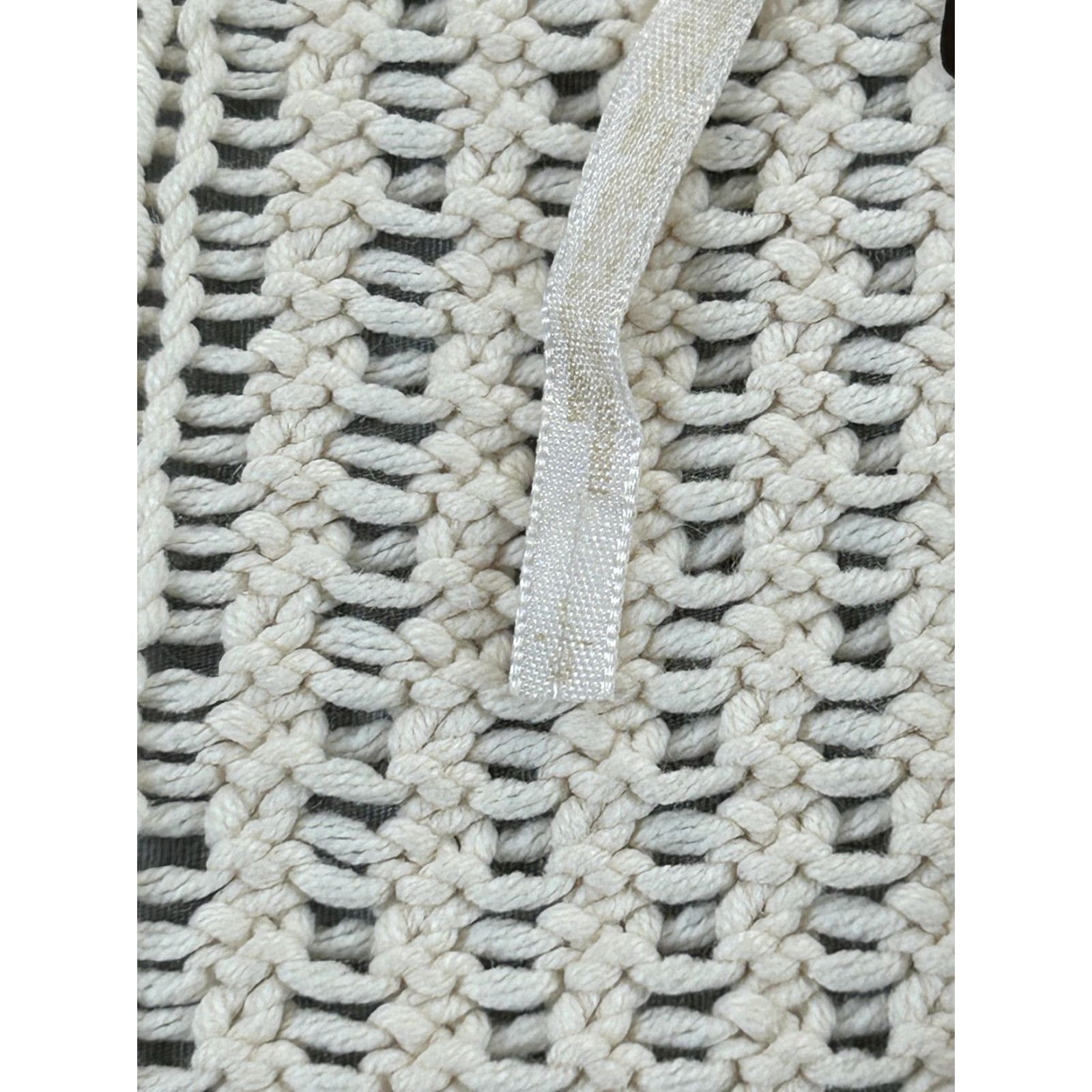Free People Free People Sweater Cardigan Womens Large White Cable Knit Bell Sleeve Boho Casual Fall Winter Adult Large White Cable-Knit Cardigan Size L / US 10 / IT 46 - 5 Thumbnail