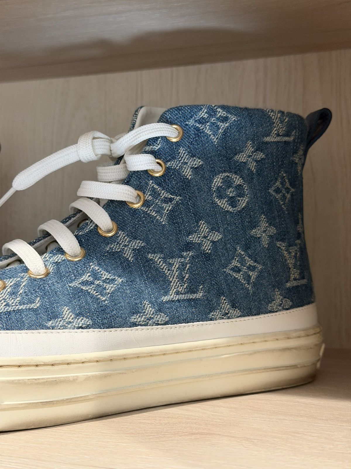 Louis Vuitton Louis Vuitton Denim womens sneakers Size US 9 / IT 39 - 6 Thumbnail