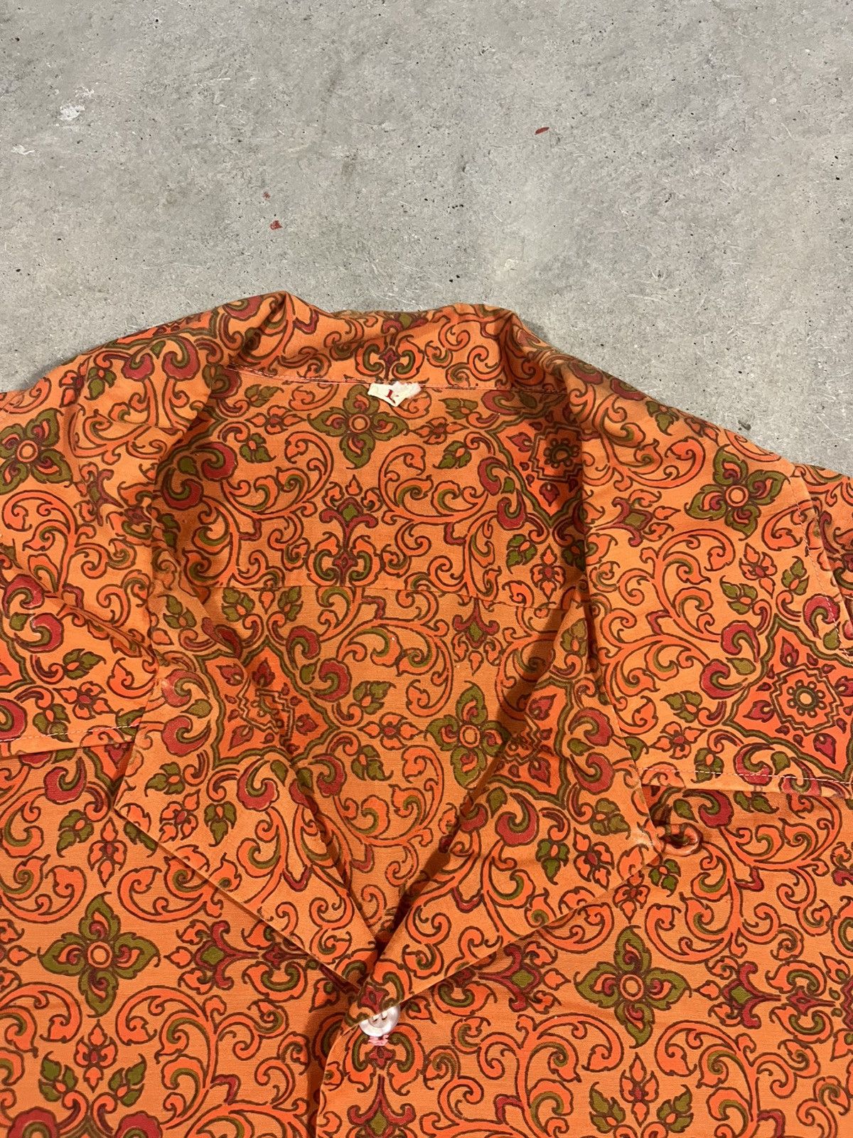 Vintage Vintage 50s Hawaiian Loop Collar Shirt Made In Thailand Size US L / EU 52-54 / 3 - 3 Thumbnail
