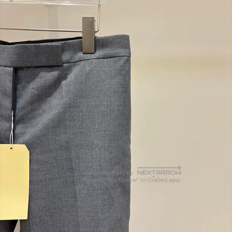 Thom Browne Thom Browne Classic Trousers - Medium Gray Size 27" / US 4 / IT 40 - 4 Thumbnail