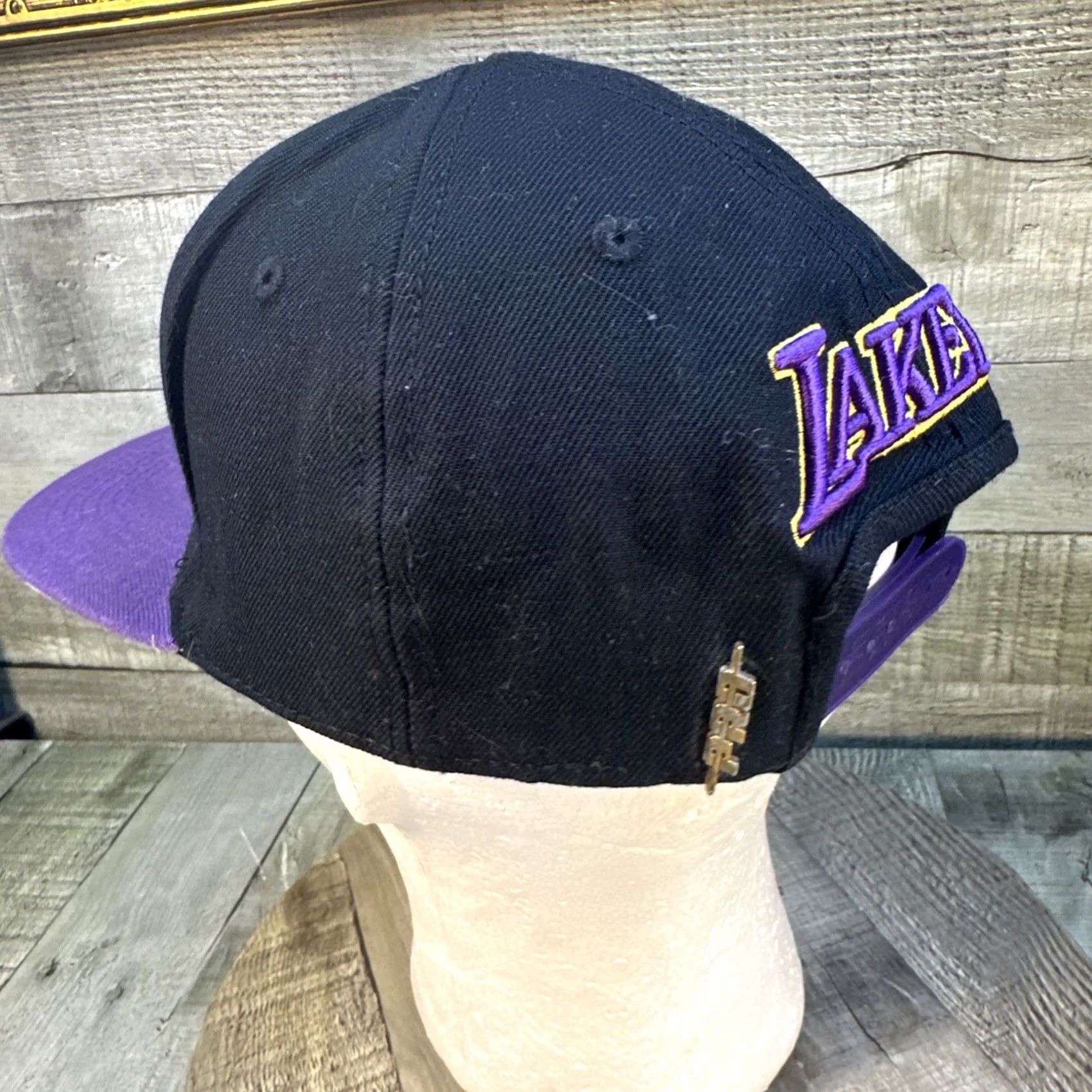 Pro Standard VINTAGE Pro Standard Lakers Hat Snapback Men One Size Black Purple Crown Patch 2020 Champs Mens Size ONE SIZE - 6 Thumbnail