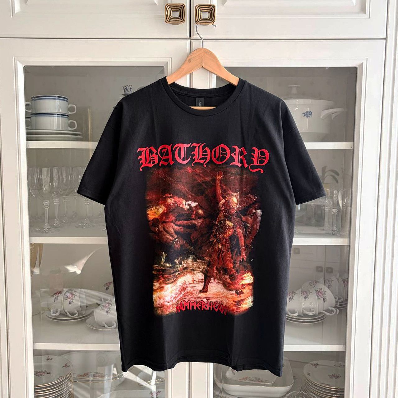 Band Tees T-shirt Bathory - Hammerheart / black metal Size US L / EU 52-54 / 3 - 1 Thumbnail
