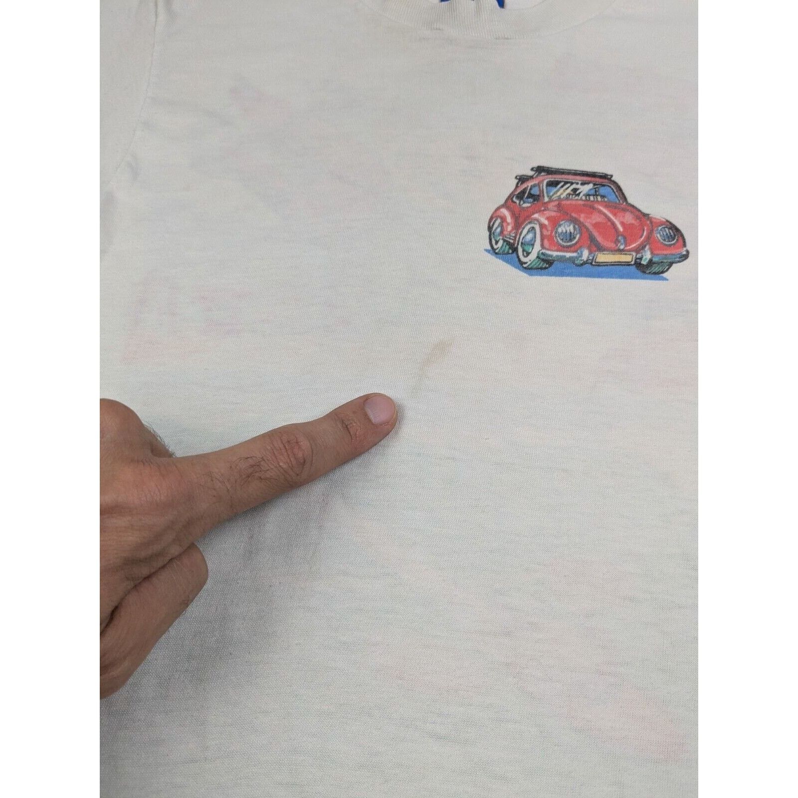 Ocean Pacific Vtg 1987 Ocean Pacific OP Surfing VW Bug Gropers Comic Shirt Size US S / EU 44-46 / 1 - 5 Thumbnail