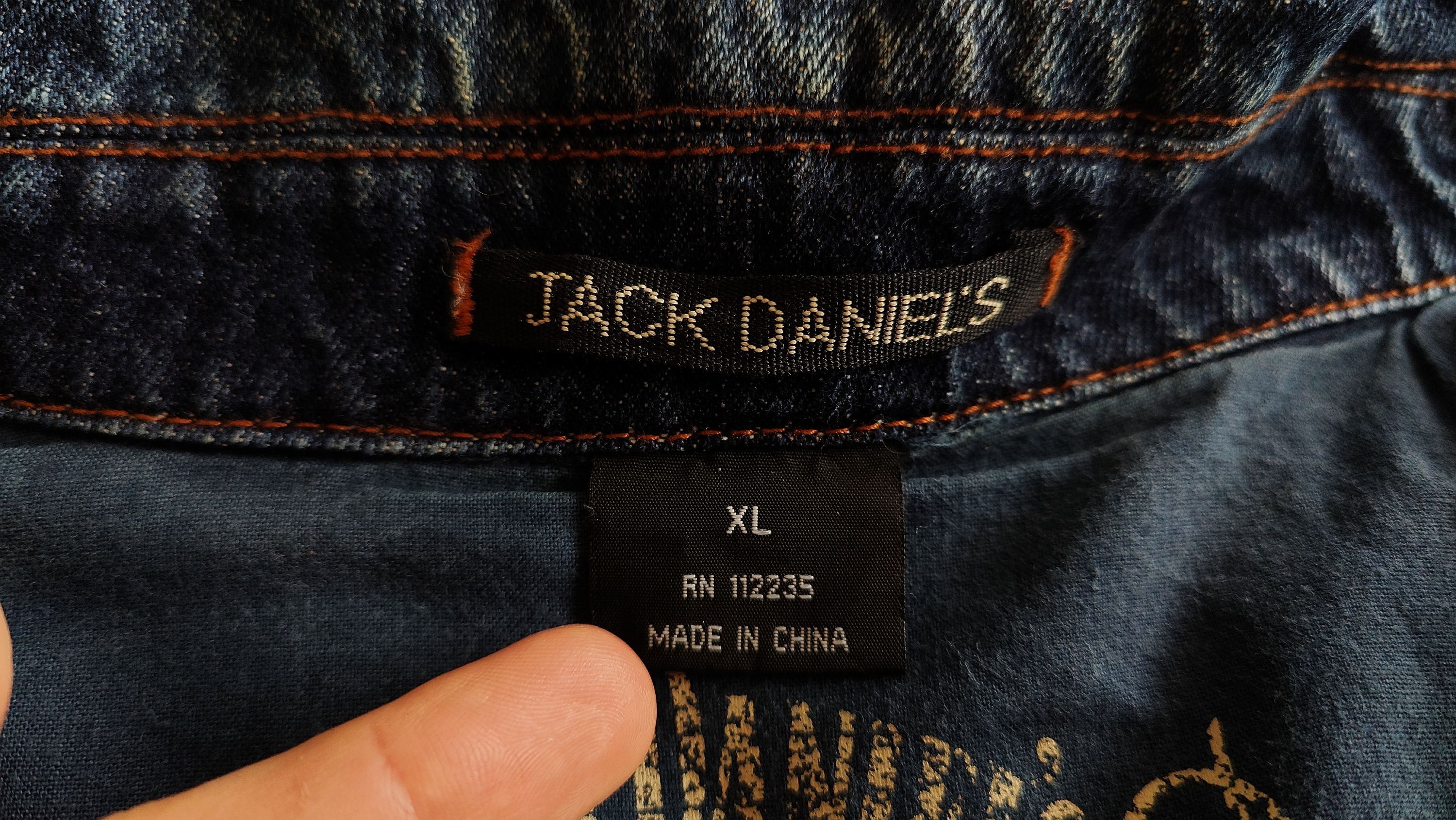 Vintage RARE Jack Daniels Old No 7 Official Vintage Denim Jacket Size US XL / EU 56 / 4 - 12 Thumbnail