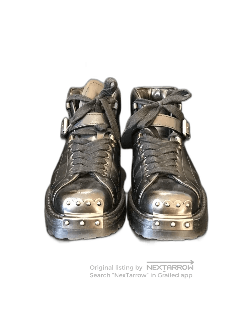 Prada Prada Military Boots with Steel Caps. Size US 10 / EU 43 - 1 Thumbnail