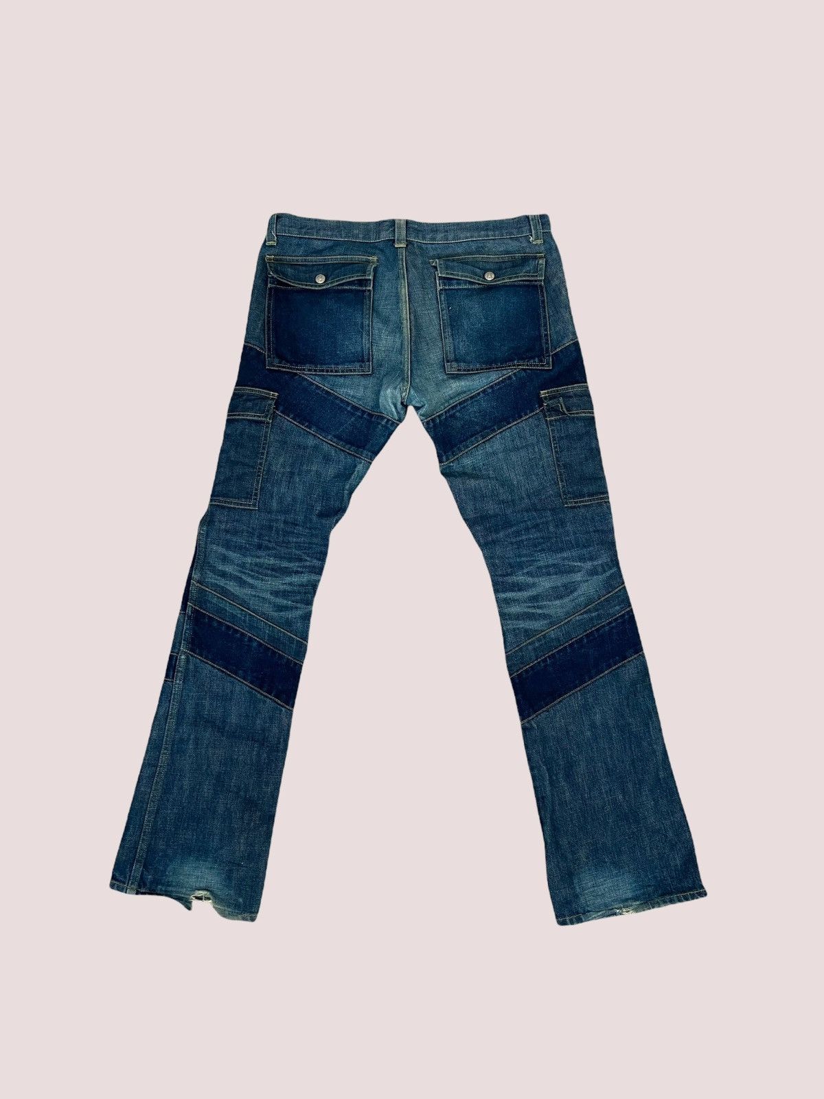 Undercover DAVF 2001 Patchwork Denim Cargo Pants Archive